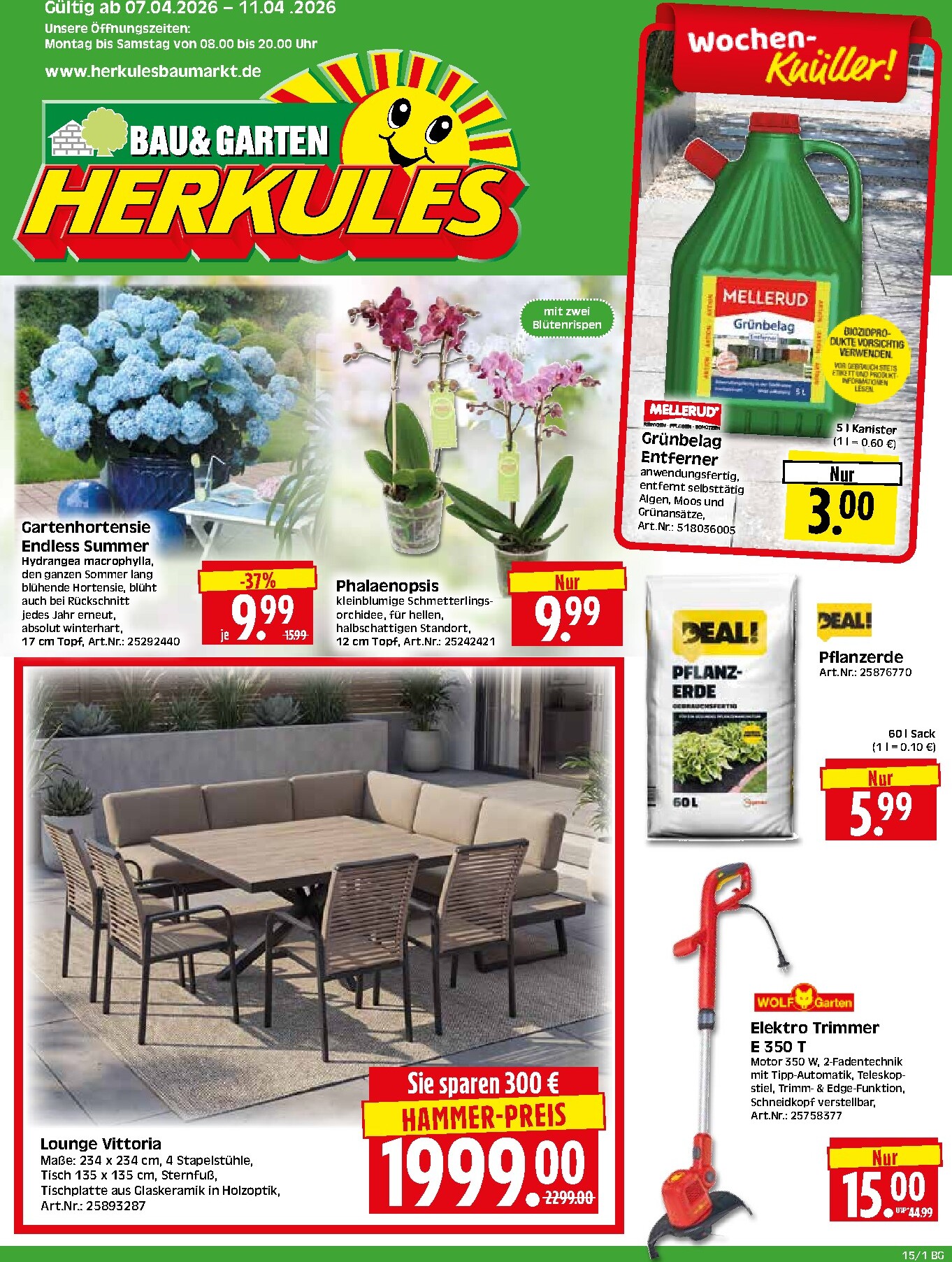 Herkules - Bau & Garten-Prospekt gültig vom 07.04.2026 bis 11.04.2026