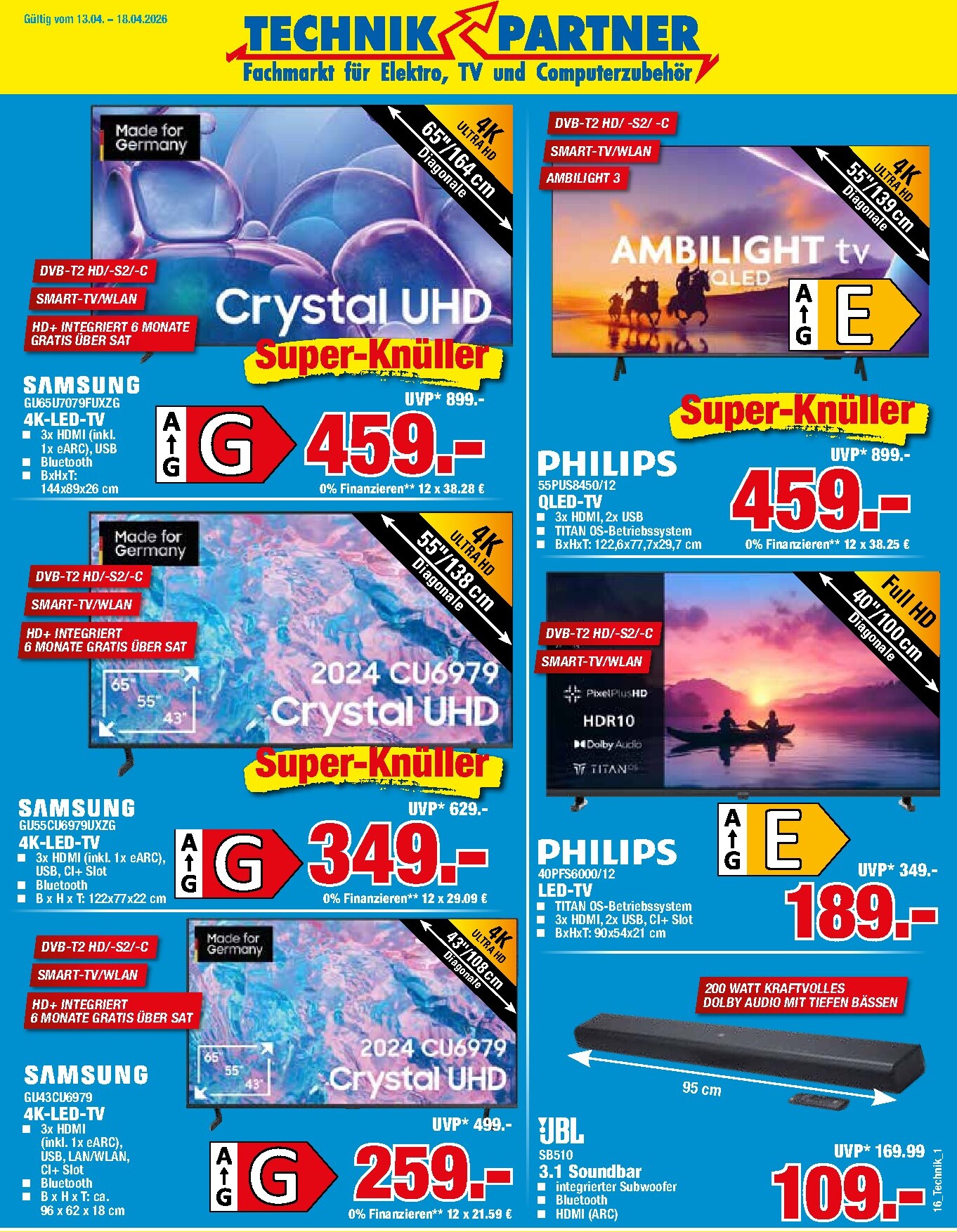 Herkules - Technik Partner Prospekt nächste Woche – von Montag 13.04.2026 bis Samstag 18.04.2026
