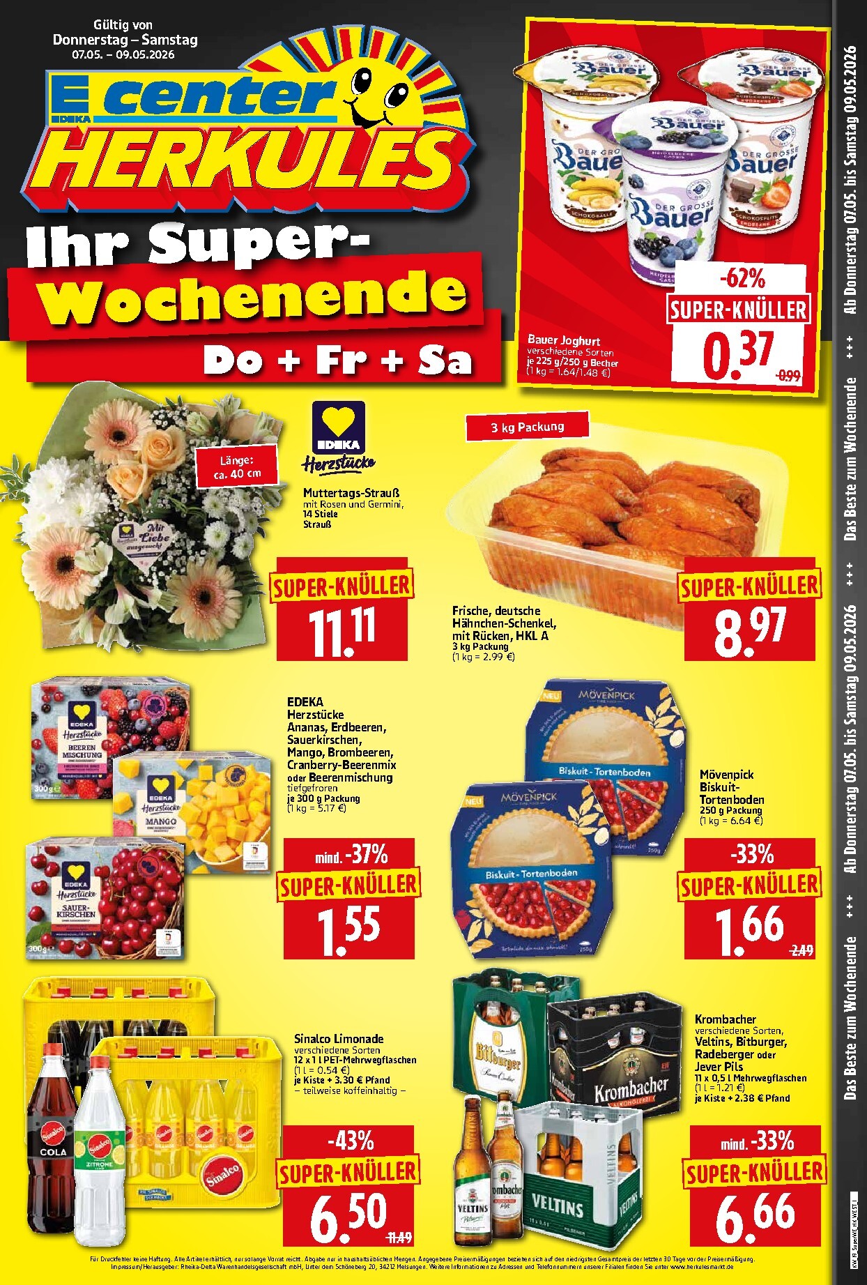 Herkules - Sonderbeilage Prospekt nächste Woche – von Donnerstag 07.05.2026 bis Samstag 09.05.2026