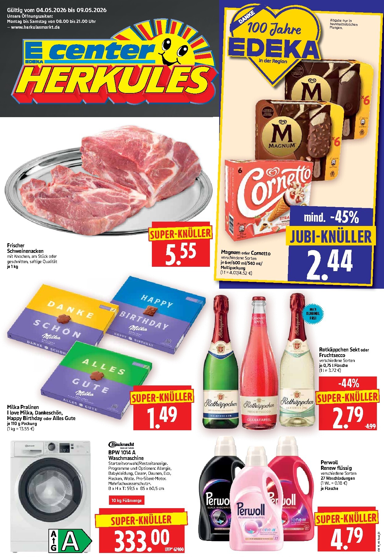 Herkules Prospekt nächste Woche – von Montag 04.05.2026 bis Samstag 09.05.2026
