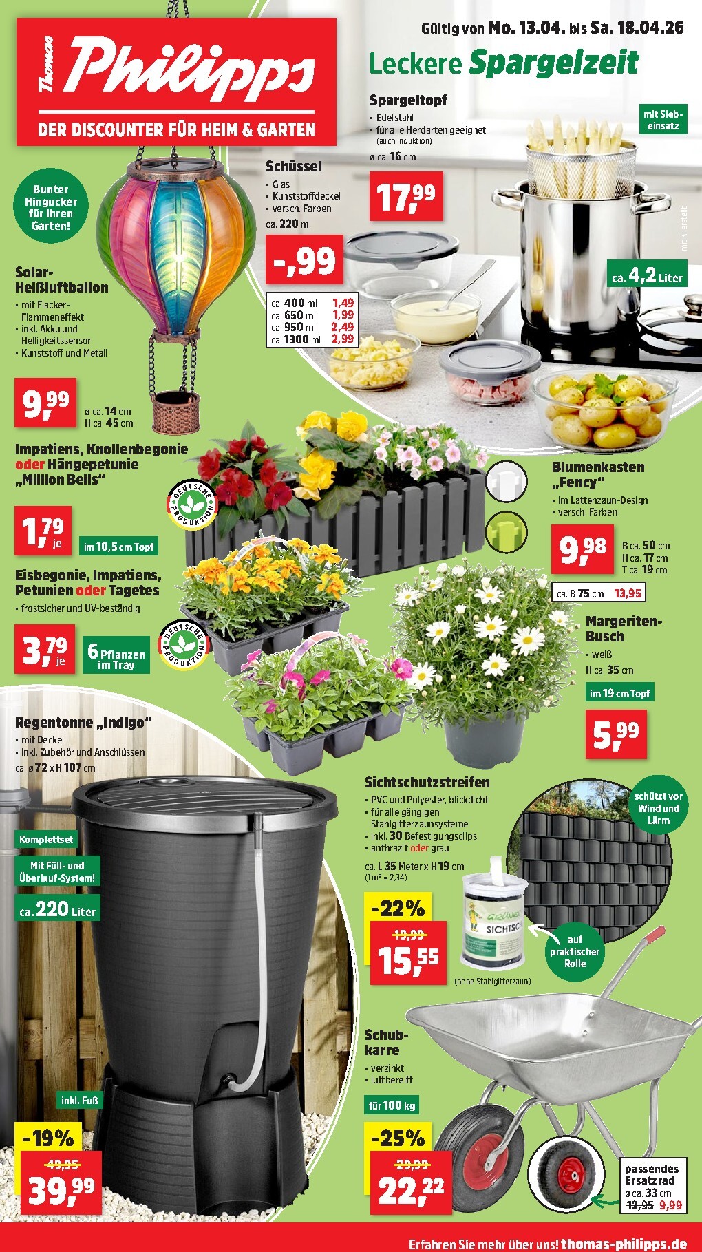 Thomas Phillips Prospekt nächste Woche – von Montag 13.04.2026 bis Samstag 18.04.2026