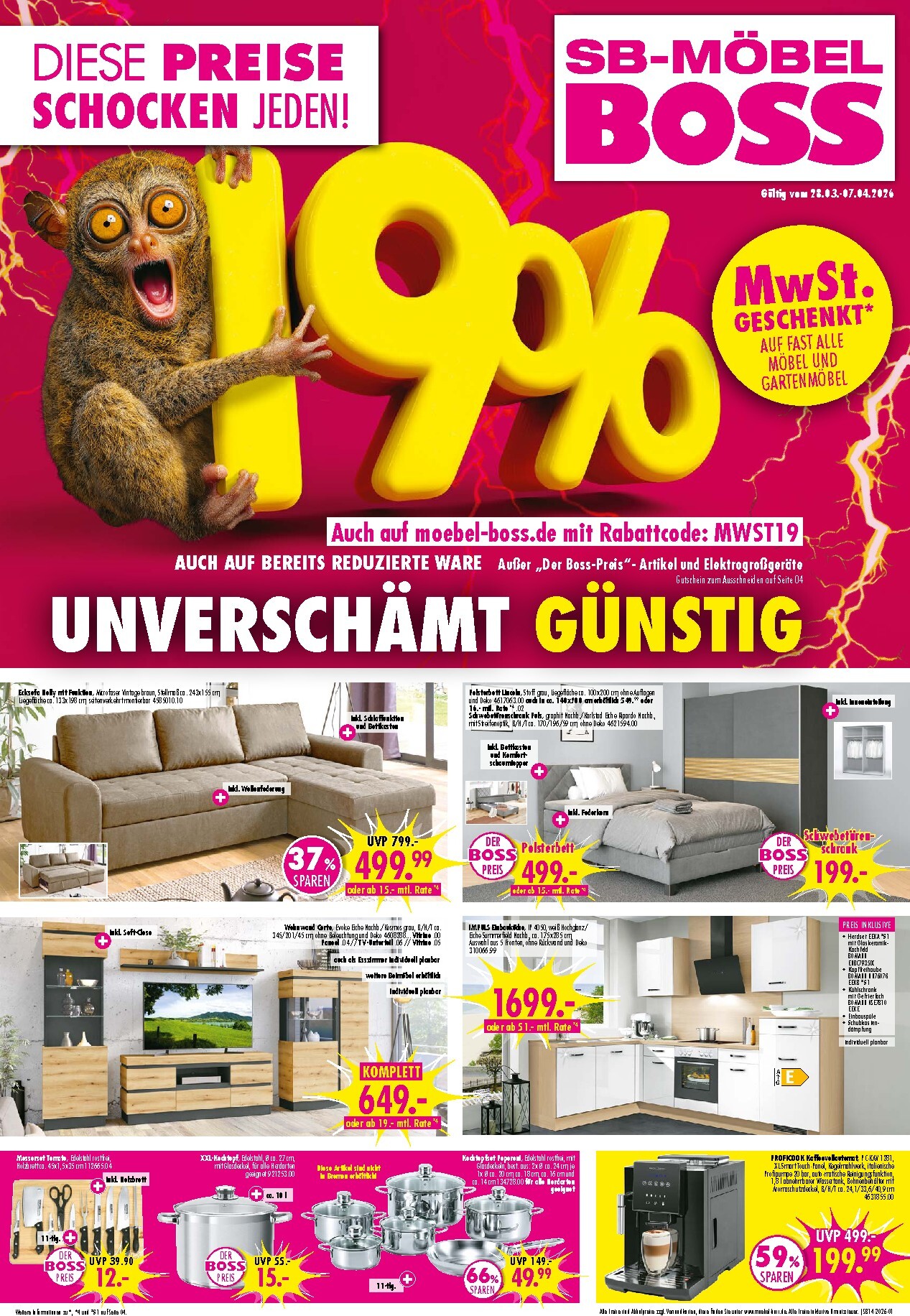 SB Möbel BOSS-Prospekt gültig vom 28.03.2026 bis 07.04.2026