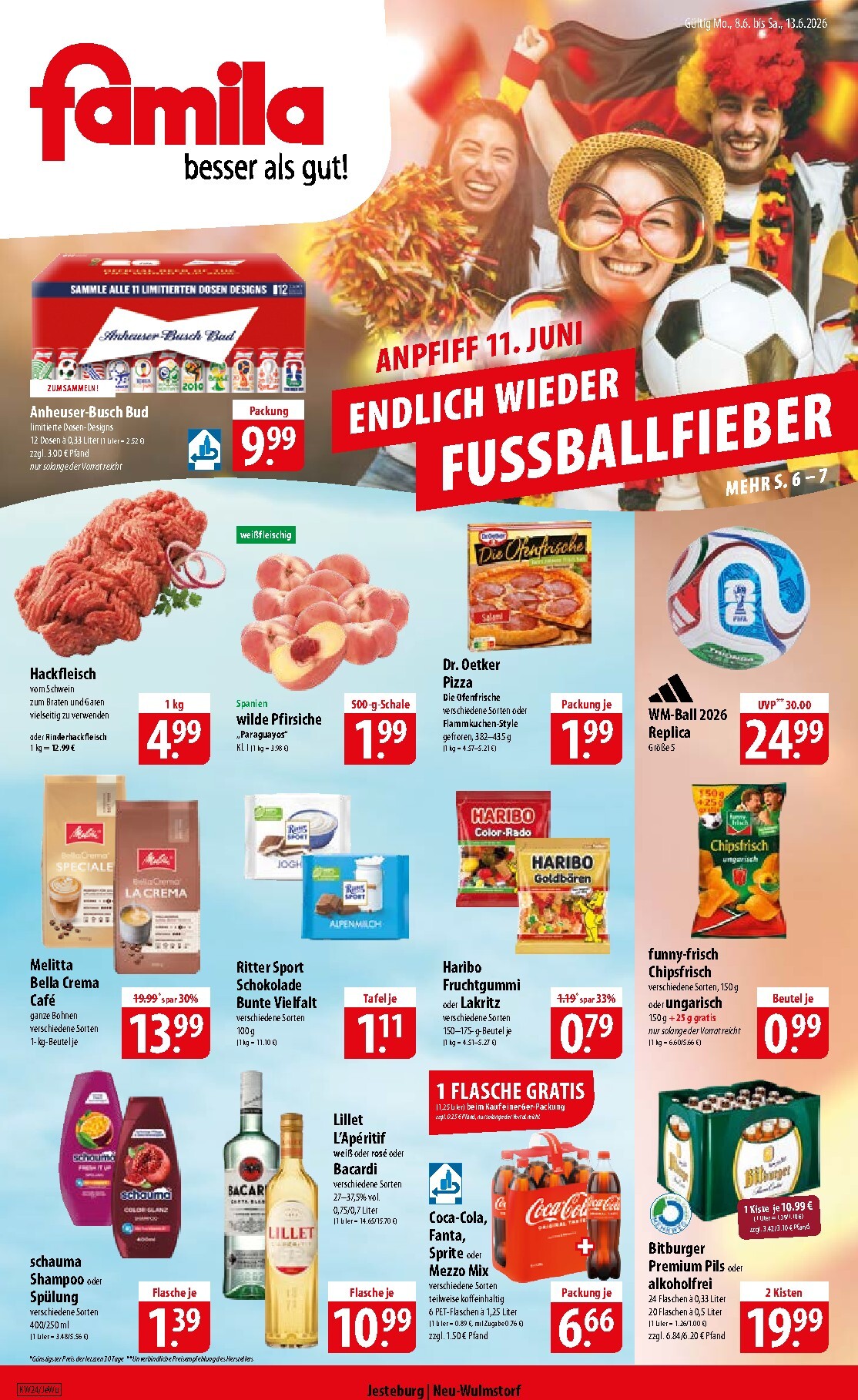 Famila Nordost Prospekt nächste Woche – von Montag 08.06.2026 bis Samstag 13.06.2026