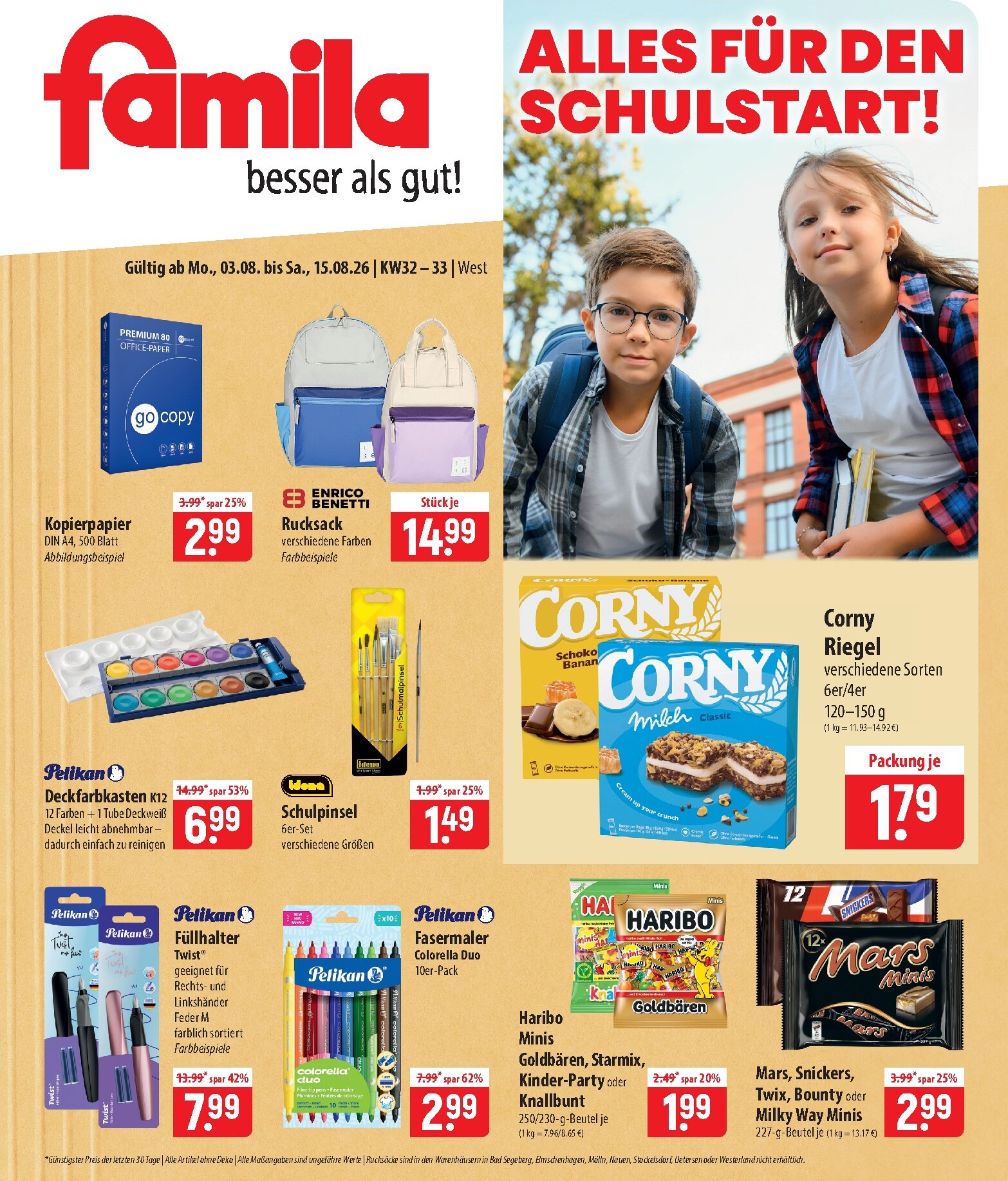 Famila Nordost Prospekt – von Montag 03.08.2026 bis Samstag 15.08.2026