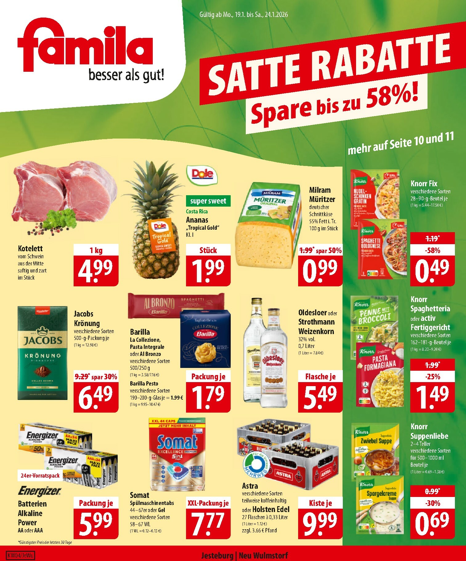 Famila Nordost-Prospekt gültig vom 19.01. bis 24.01.