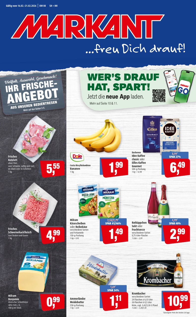 Markant Freu Dich Drauf-Prospekt gültig vom 16.02.2026 bis 21.02.2026