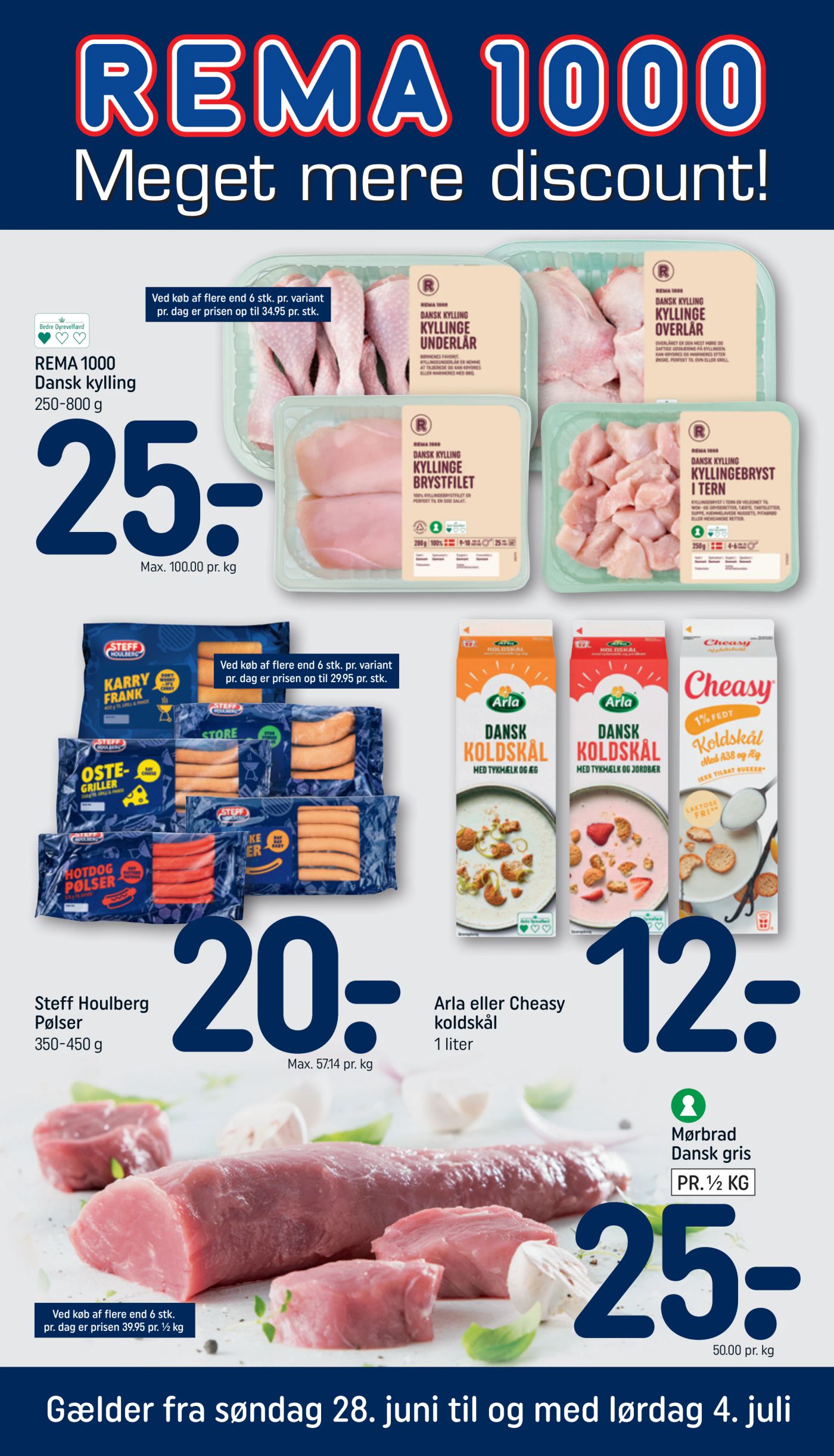 Aktuel Rema 1000 tilbudsavis fra søndag, 28.06.2026 til lørdag, 04.07.2026