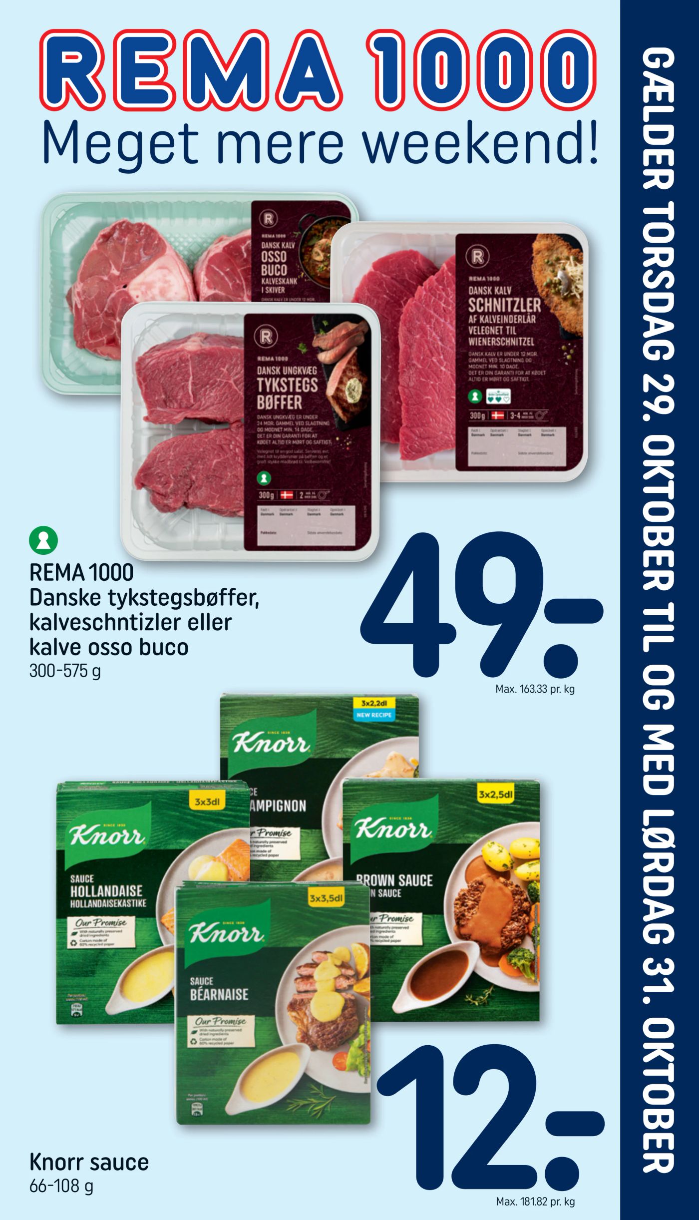 Ny Rema 1000 - Weekend tilbudsavis fra torsdag, 29.10.2026 til lørdag, 31.10.2026