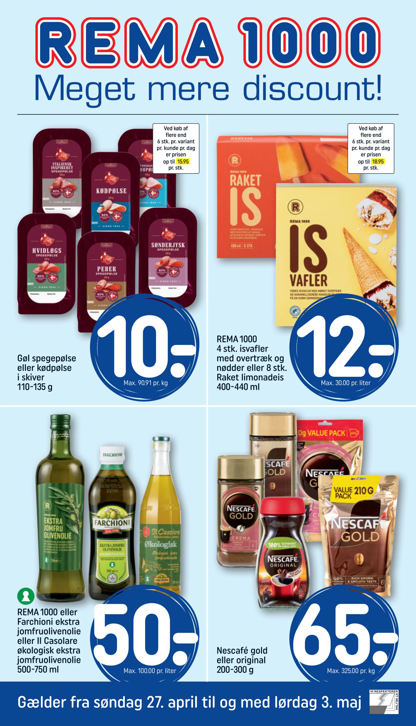 Savner du de bedste tilbud? Tjek Rema 1000s raket-is til 12 kr., Bilkas 3 Passo Rosso vin til 50 kr., og LIDLs telt til 499 kr. - Opdag dagens nyeste tilbud og rabatter (2025-04-28)!