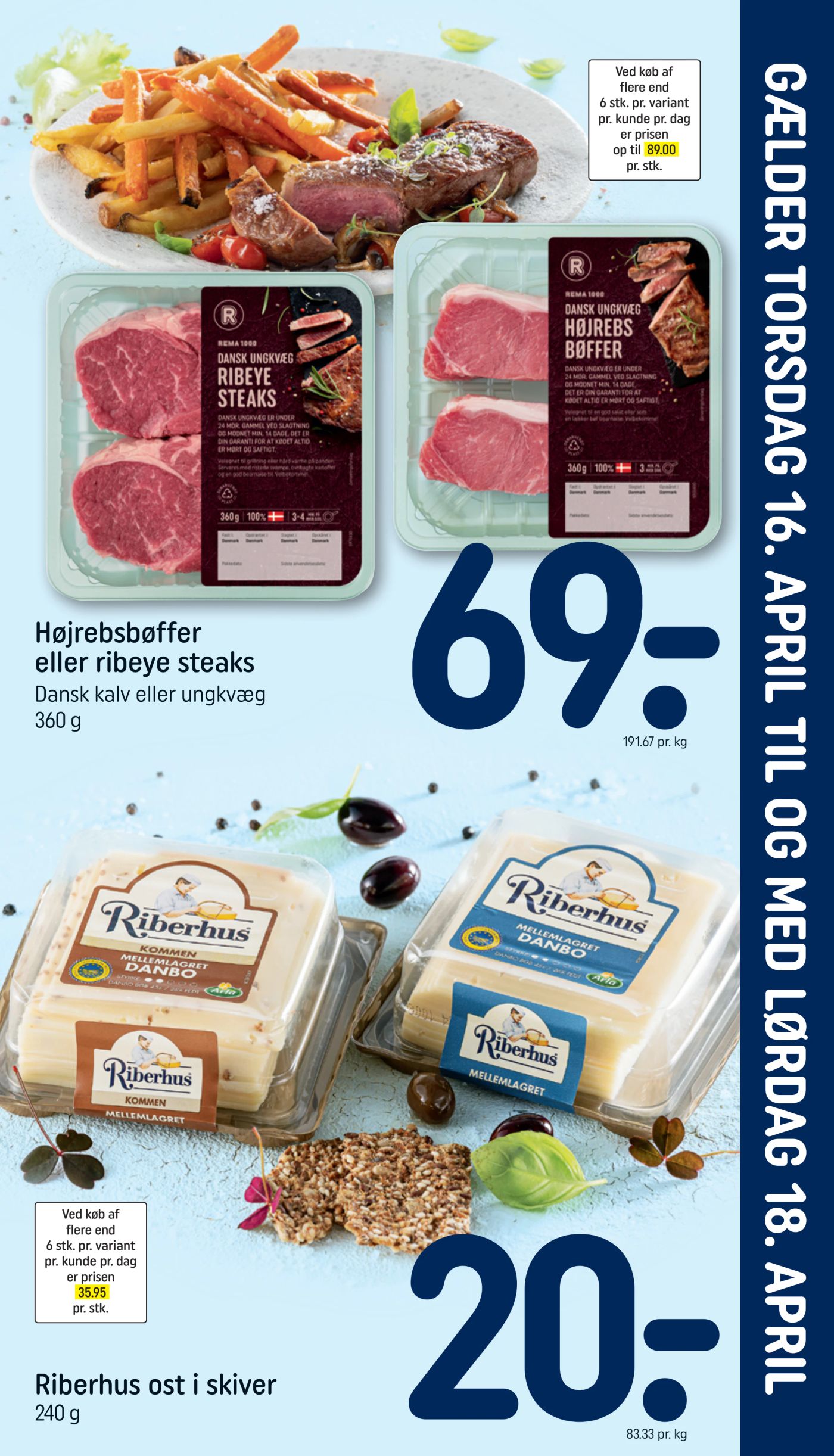 Fremtidig Rema 1000 - Indstik reklameblad gyldig fra torsdag 16.04.2026 til lørdag 18.04.2026