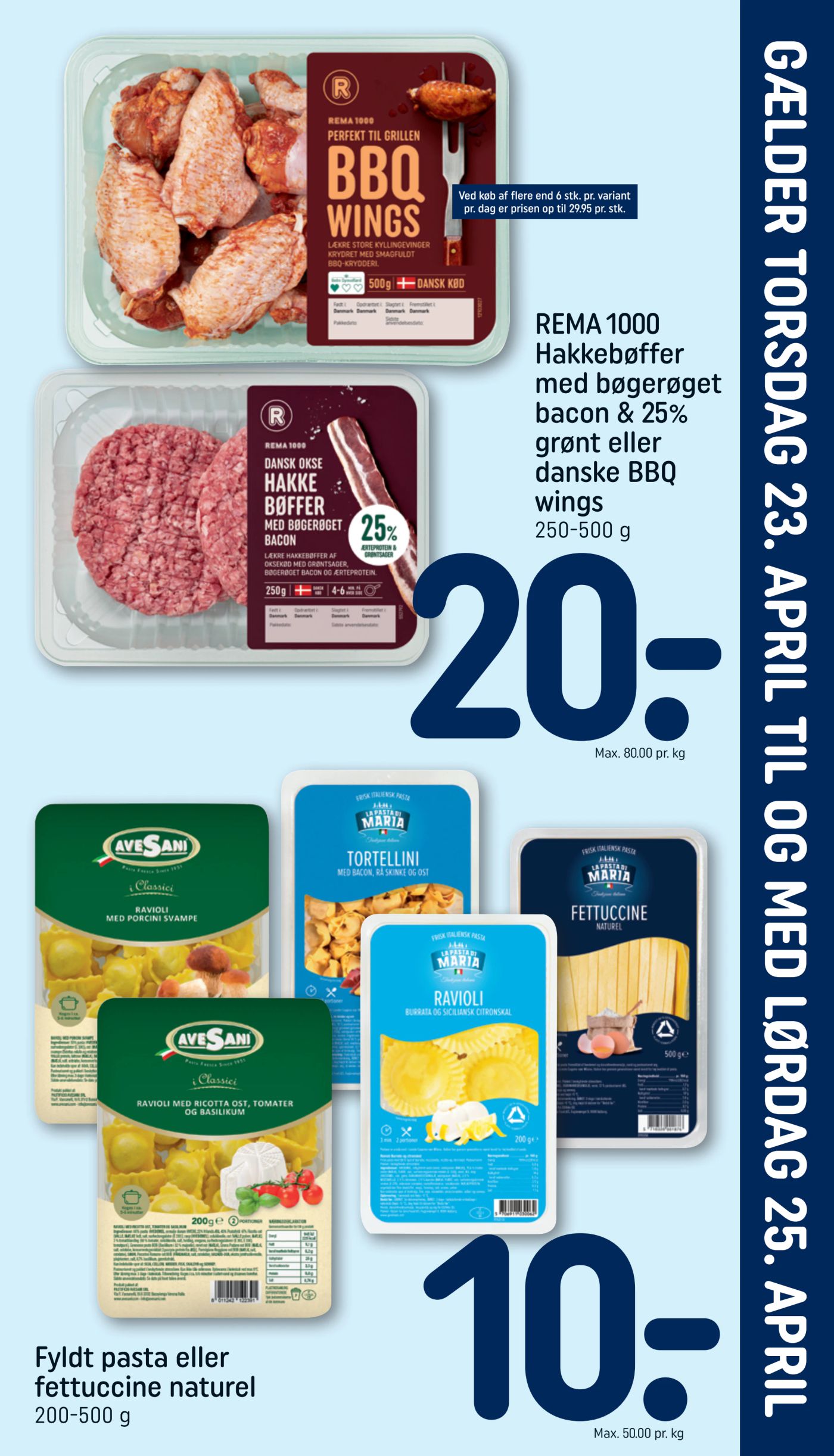 Fremtidig Rema 1000 - Indstik reklameblad gyldig fra torsdag 23.04.2026 til lørdag 25.04.2026