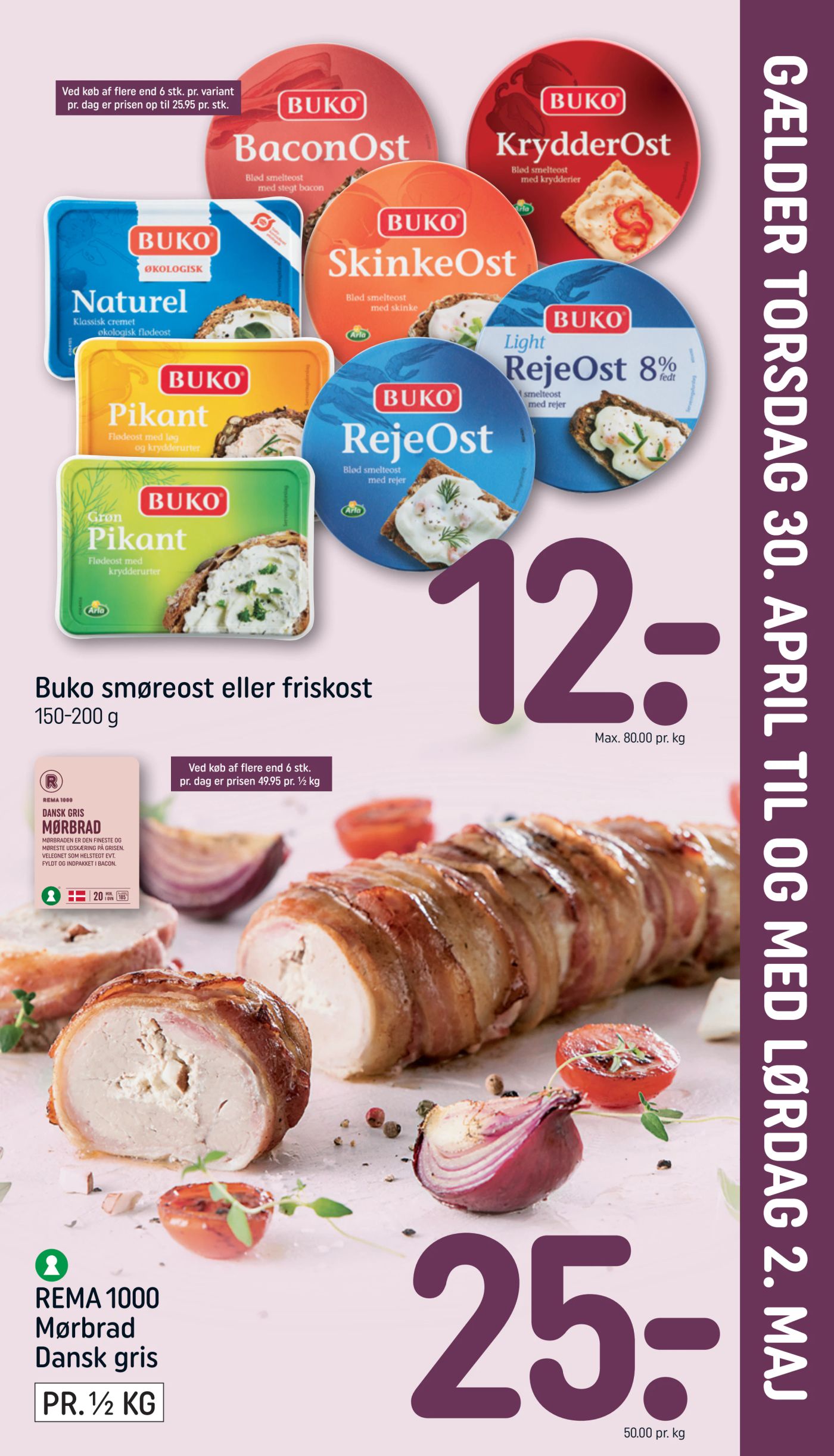 Fremtidig Rema 1000 - Indstik reklameblad gyldig fra torsdag 30.04.2026 til lørdag 02.05.2026