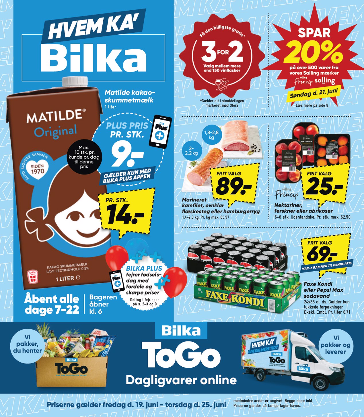 Bilka tilbudsavis for næste uge fra fredag, 19.06.2026 til torsdag, 25.06.2026