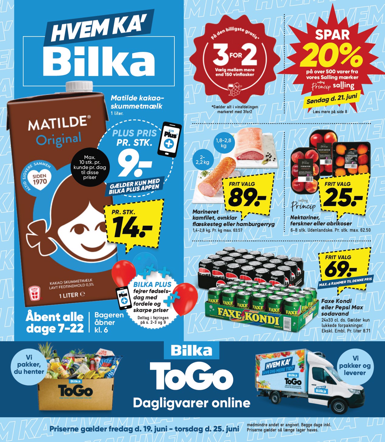 Aktuel Bilka tilbudsavis fra fredag, 19.06.2026 til torsdag, 25.06.2026