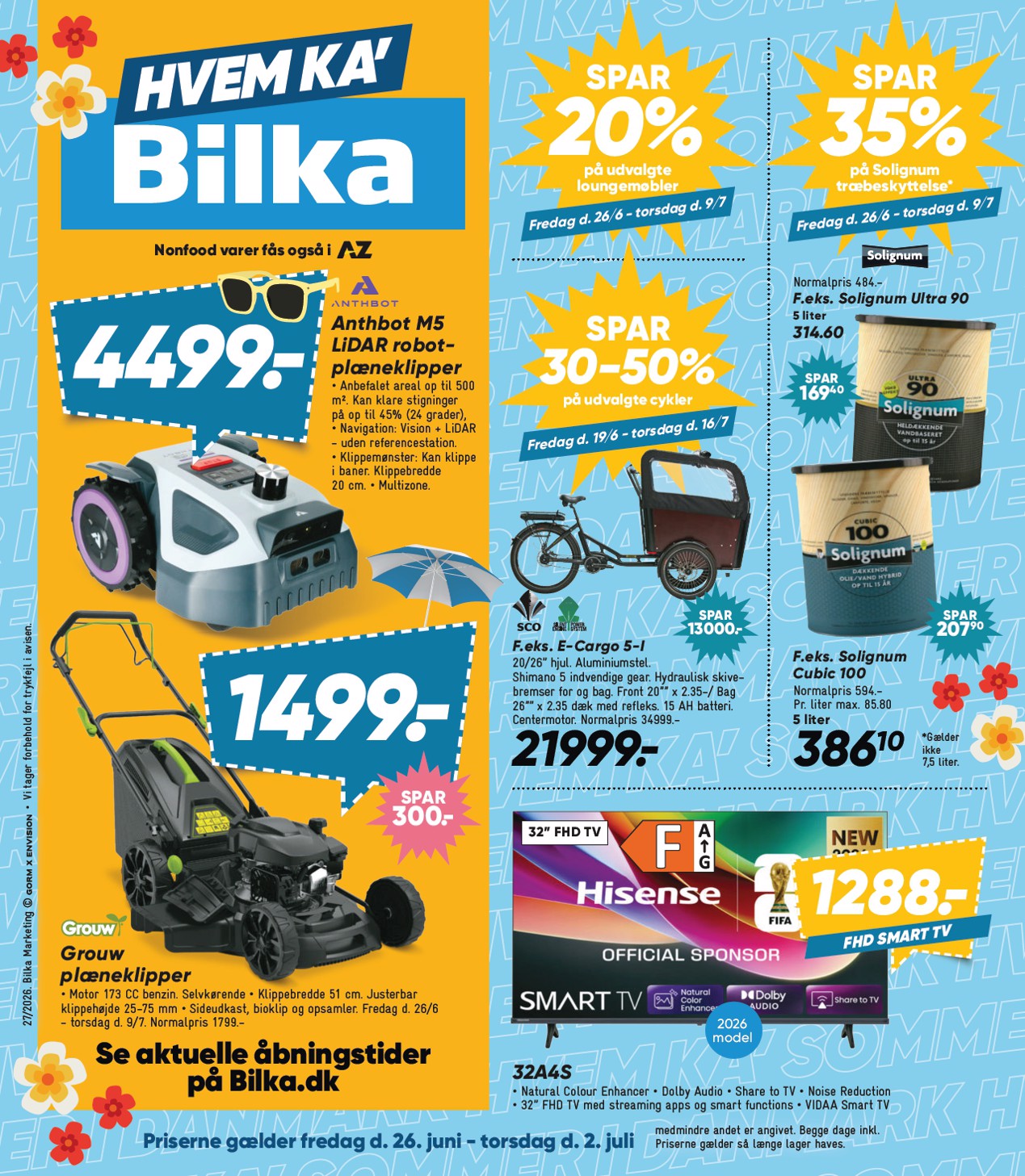 Bilka - Nonfood tilbudsavis for næste uge fra fredag, 26.06.2026 til torsdag, 02.07.2026