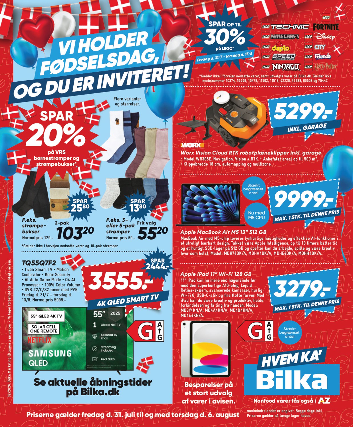 Bilka - Nonfood tilbudsavis for næste uge fra fredag, 31.07.2026 til torsdag, 06.08.2026