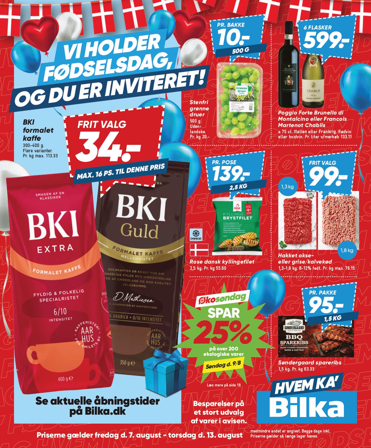 Aktuel Bilka tilbudsavis fra fredag, 07.08.2026 til torsdag, 13.08.2026