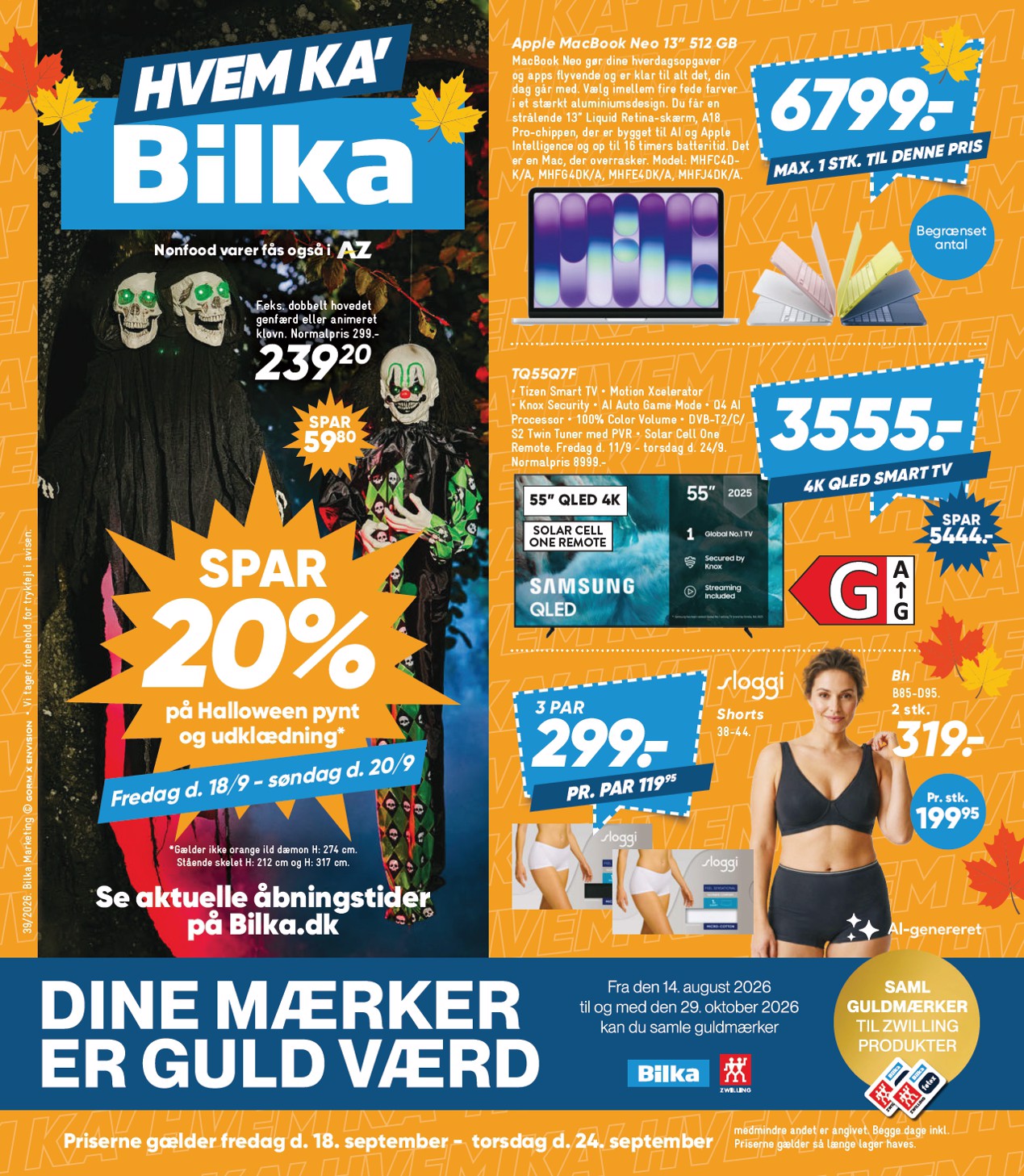 Bilka - Nonfood tilbudsavis for næste uge fra fredag, 18.09.2026 til torsdag, 24.09.2026