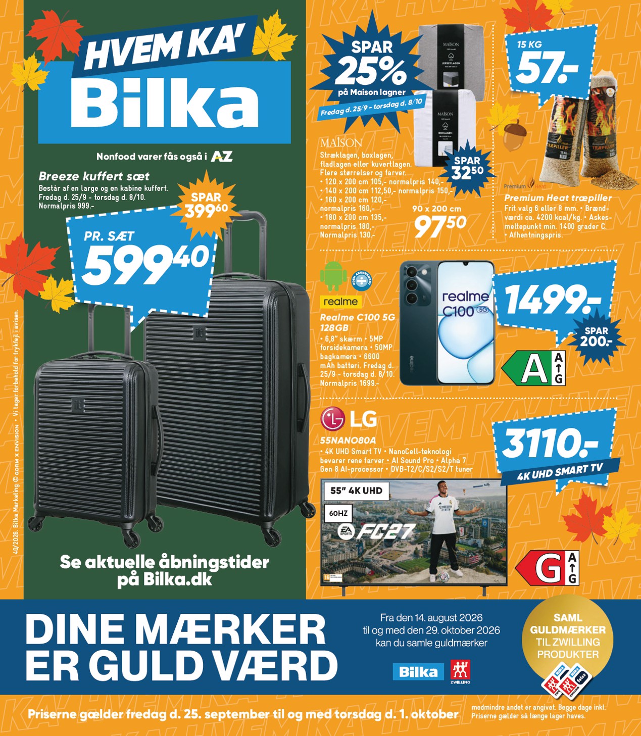 Bilka - Nonfood tilbudsavis for næste uge fra fredag, 25.09.2026 til torsdag, 01.10.2026