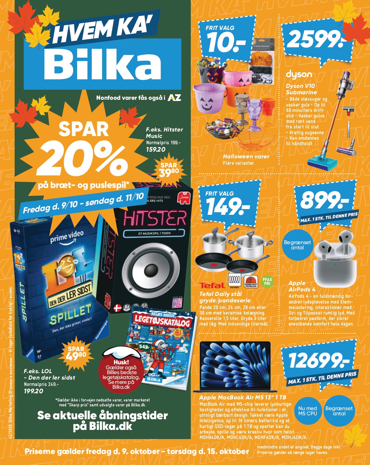 Bilka - Nonfood tilbudsavis for næste uge fra fredag, 09.10.2026 til torsdag, 15.10.2026