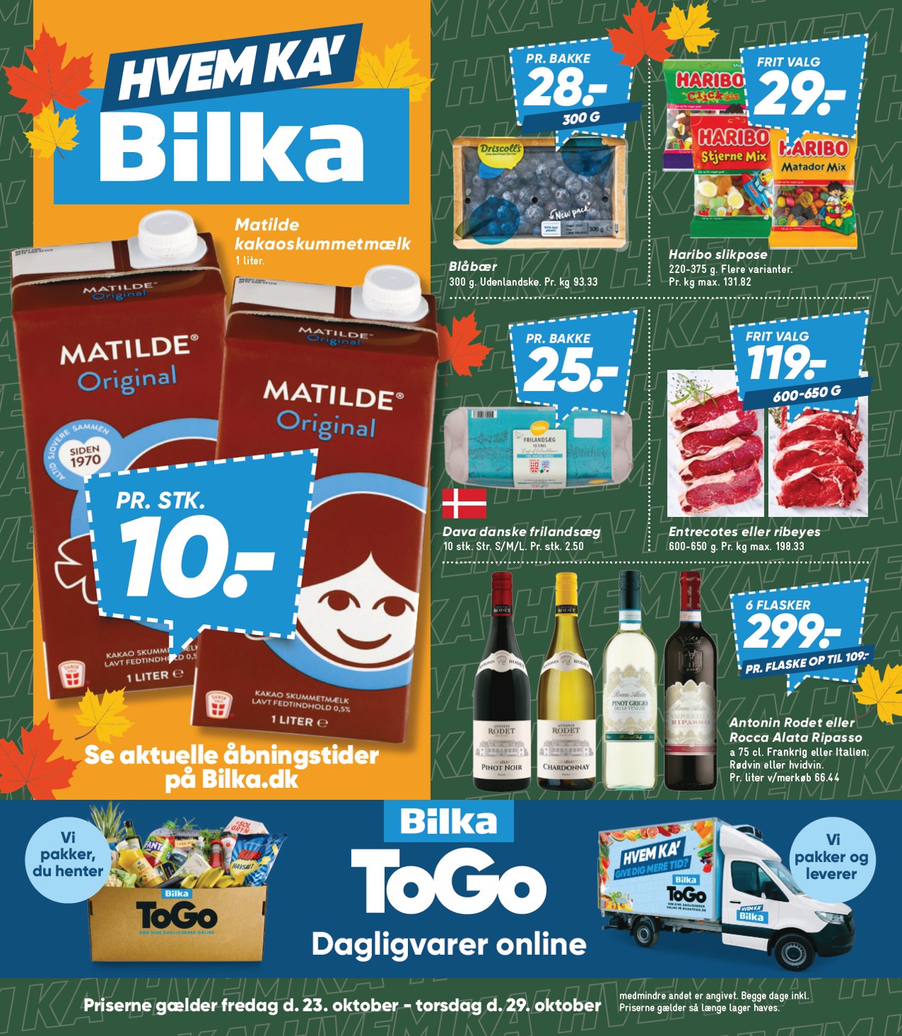 Bilka tilbudsavis for næste uge fra fredag, 23.10.2026 til torsdag, 29.10.2026