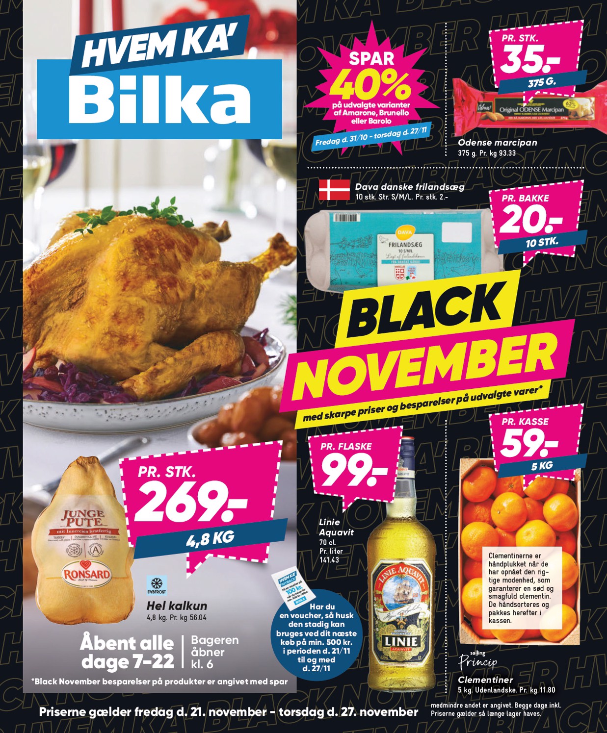 Gode tilbud hos Rema 1000, Bilka og LIDL: Bacon i skiver til 5 kr, Hel Kalkun til 269 kr og Parkside boremaskine kun 299 kr! (2025-11-24)