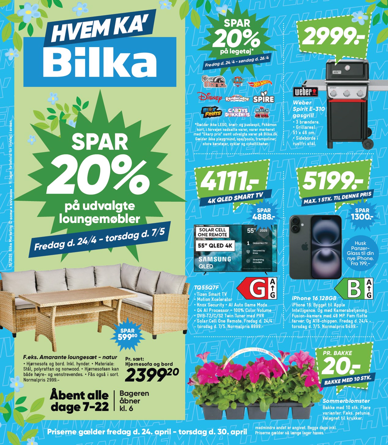 Bilka - Nonfood flyer til næste uge fra fredag 24.04.2026 til torsdag 30.04.2026