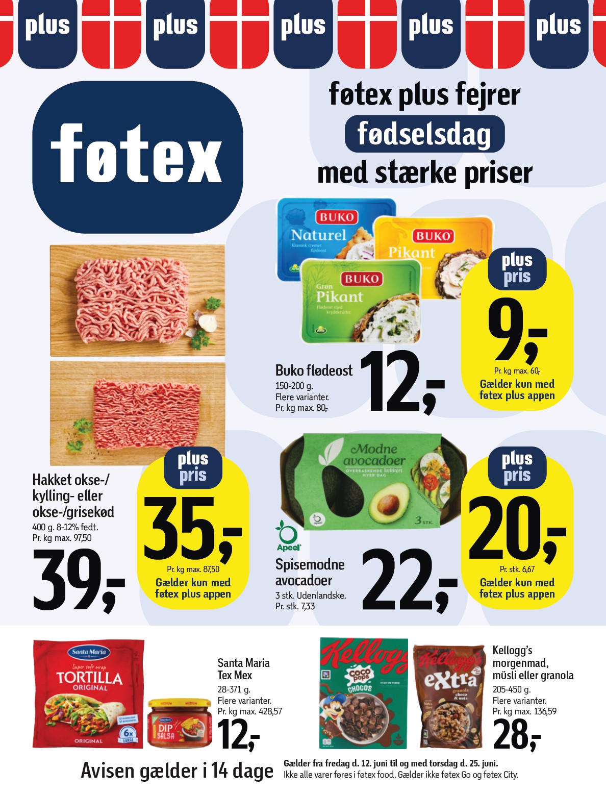 Føtex tilbudsavis for næste uge fra fredag, 12.06.2026 til torsdag, 25.06.2026