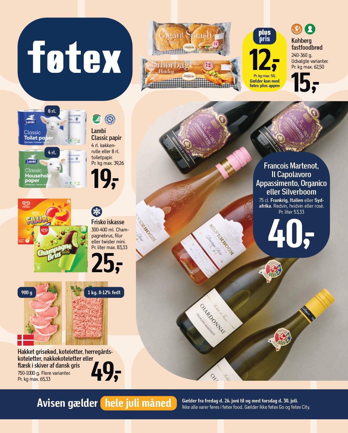 Føtex tilbudsavis for næste uge fra fredag, 26.06.2026 til torsdag, 30.07.2026