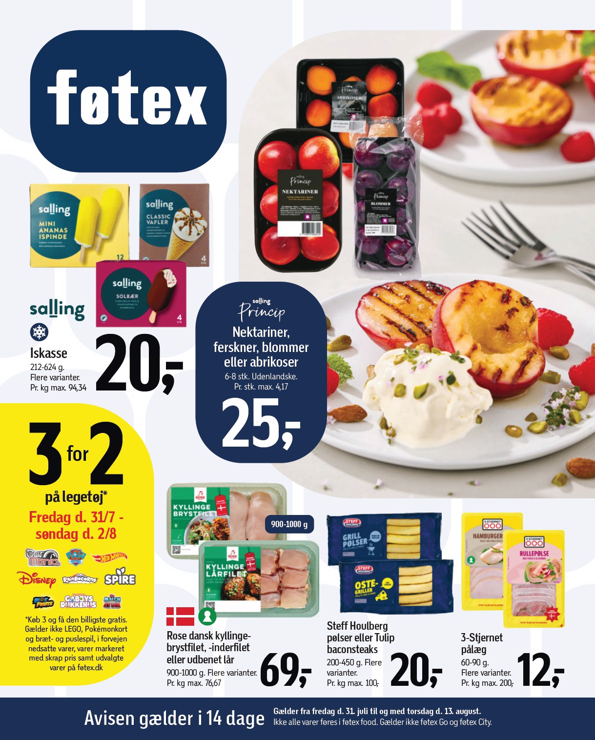Føtex tilbudsavis for næste uge fra fredag, 31.07.2026 til torsdag, 13.08.2026