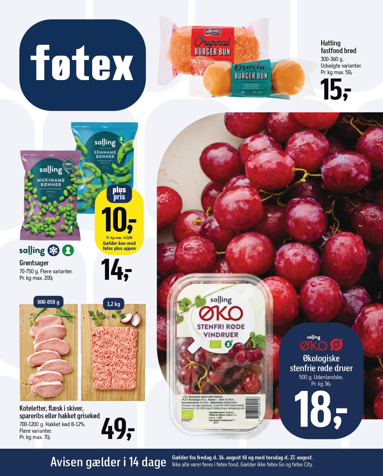 Føtex tilbudsavis for næste uge fra fredag, 14.08.2026 til torsdag, 27.08.2026