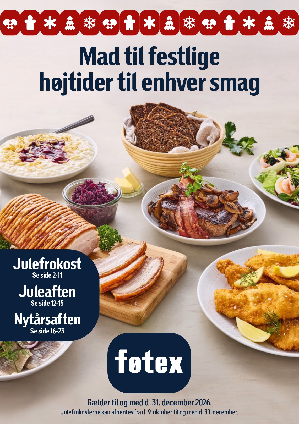 Føtex - Mad til festlige højtider tilbudsavis for næste uge fra fredag, 09.10.2026 til onsdag, 30.12.2026