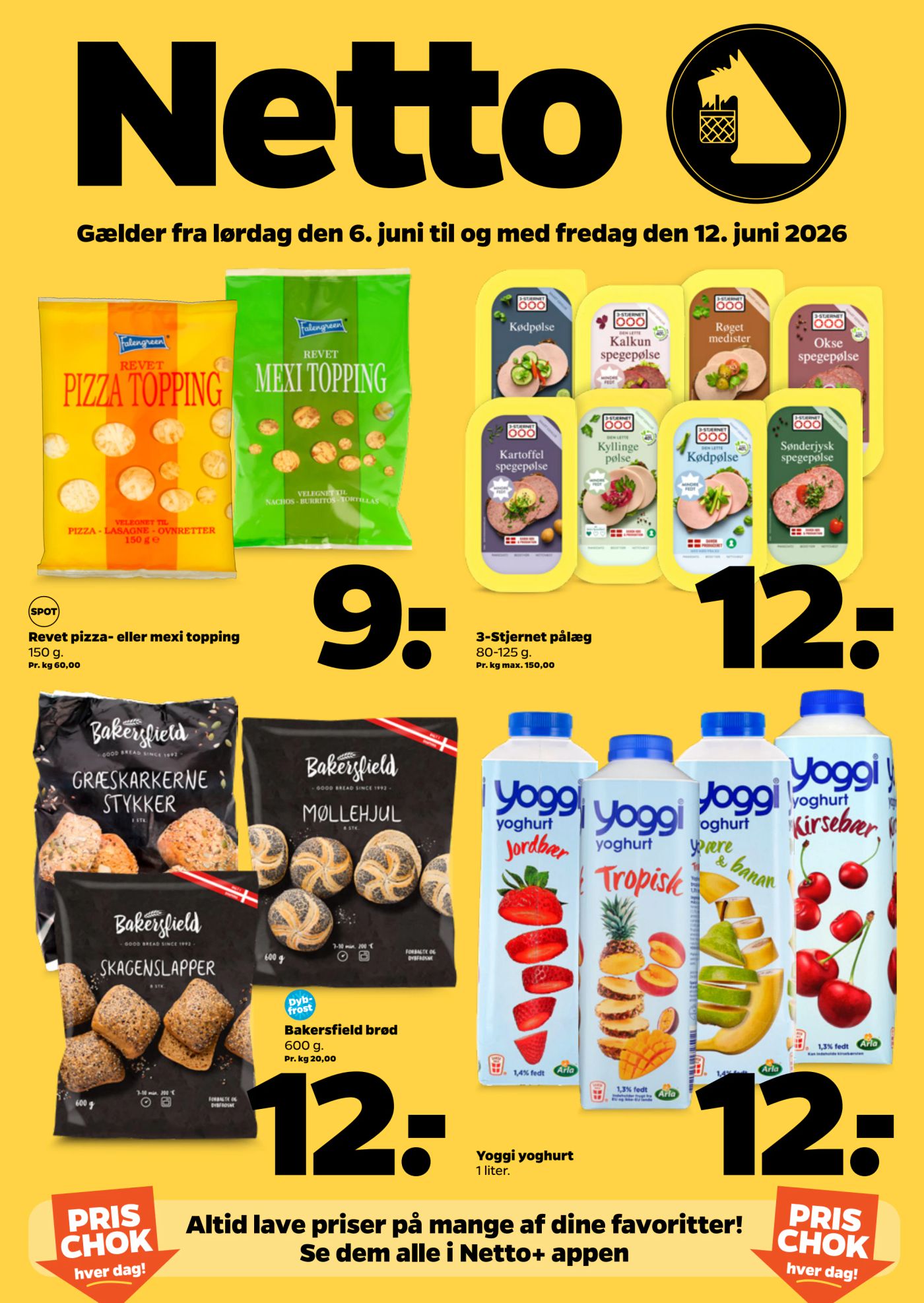 Netto tilbudsavis for næste uge fra lørdag, 06.06.2026 til fredag, 12.06.2026