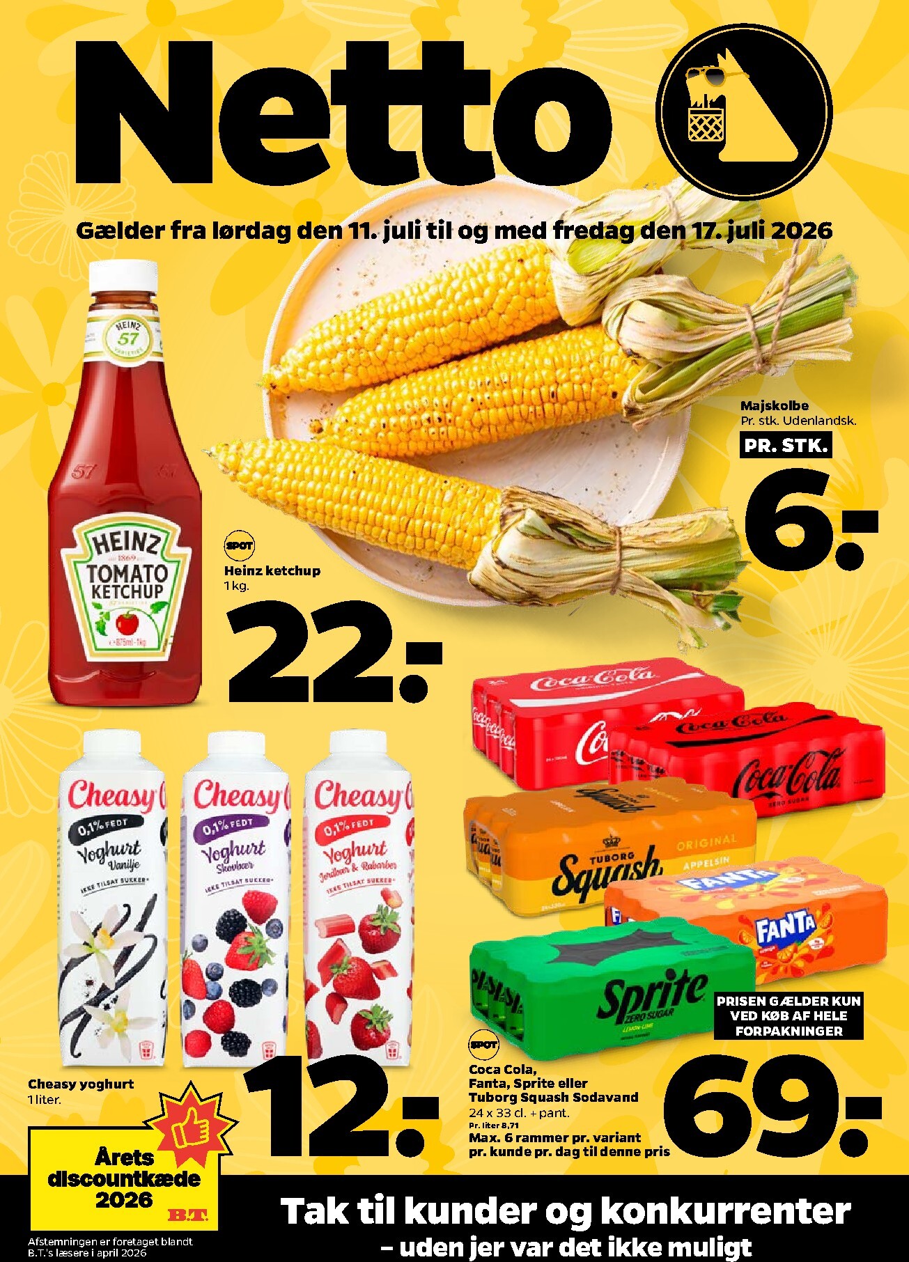 Netto tilbudsavis for næste uge fra lørdag, 11.07.2026 til fredag, 17.07.2026