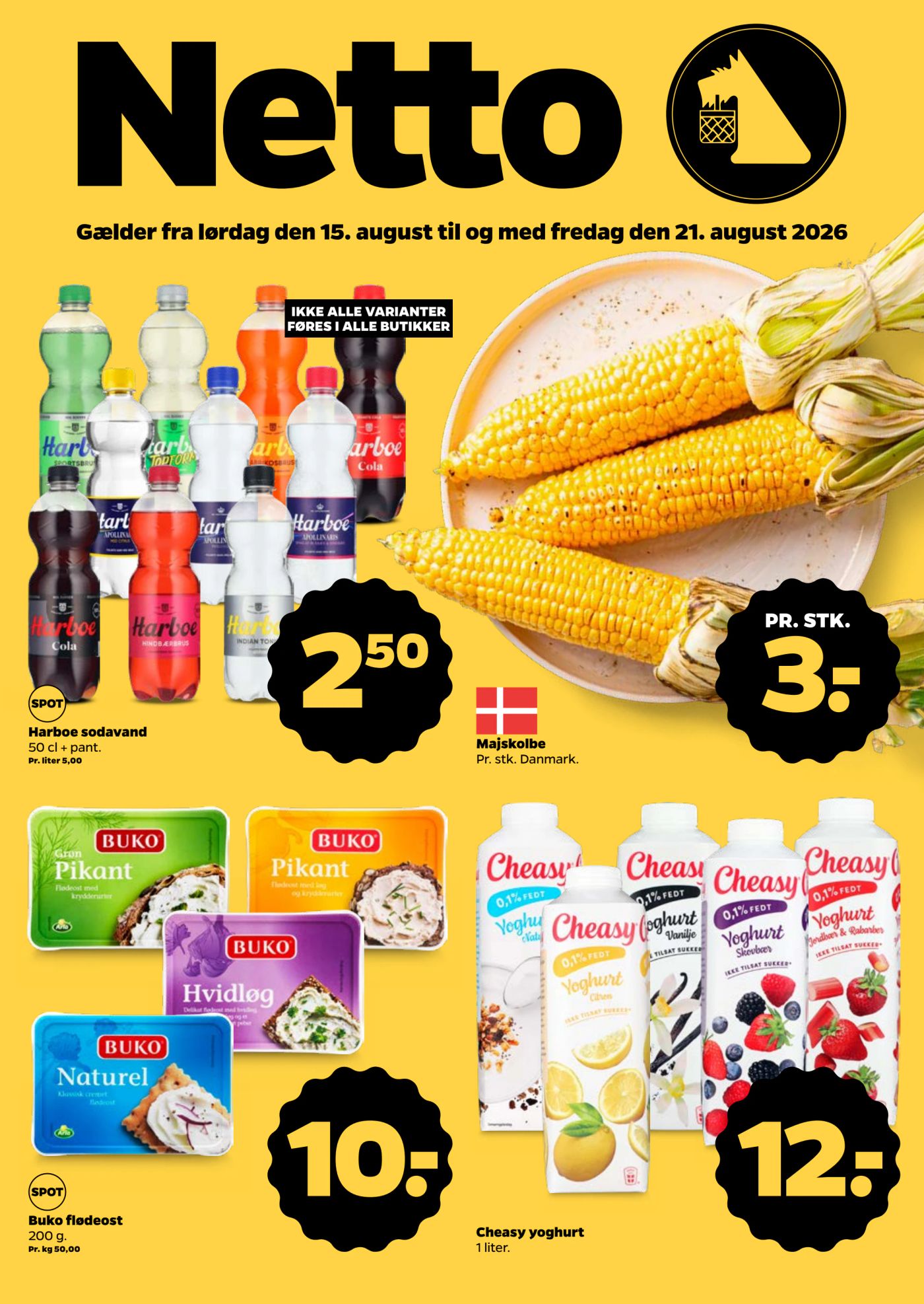 Netto tilbudsavis for næste uge fra lørdag, 15.08.2026 til fredag, 21.08.2026