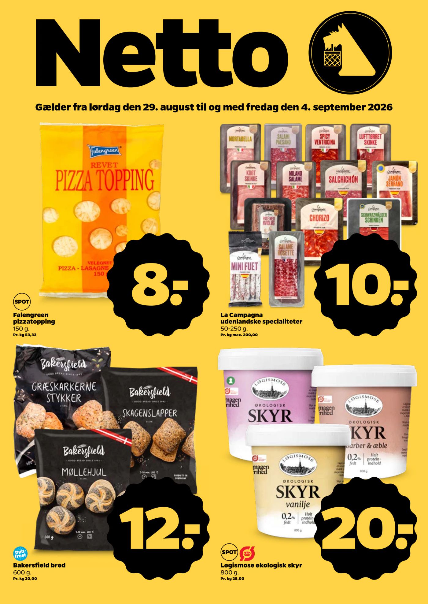 Netto tilbudsavis for næste uge fra lørdag, 29.08.2026 til fredag, 04.09.2026