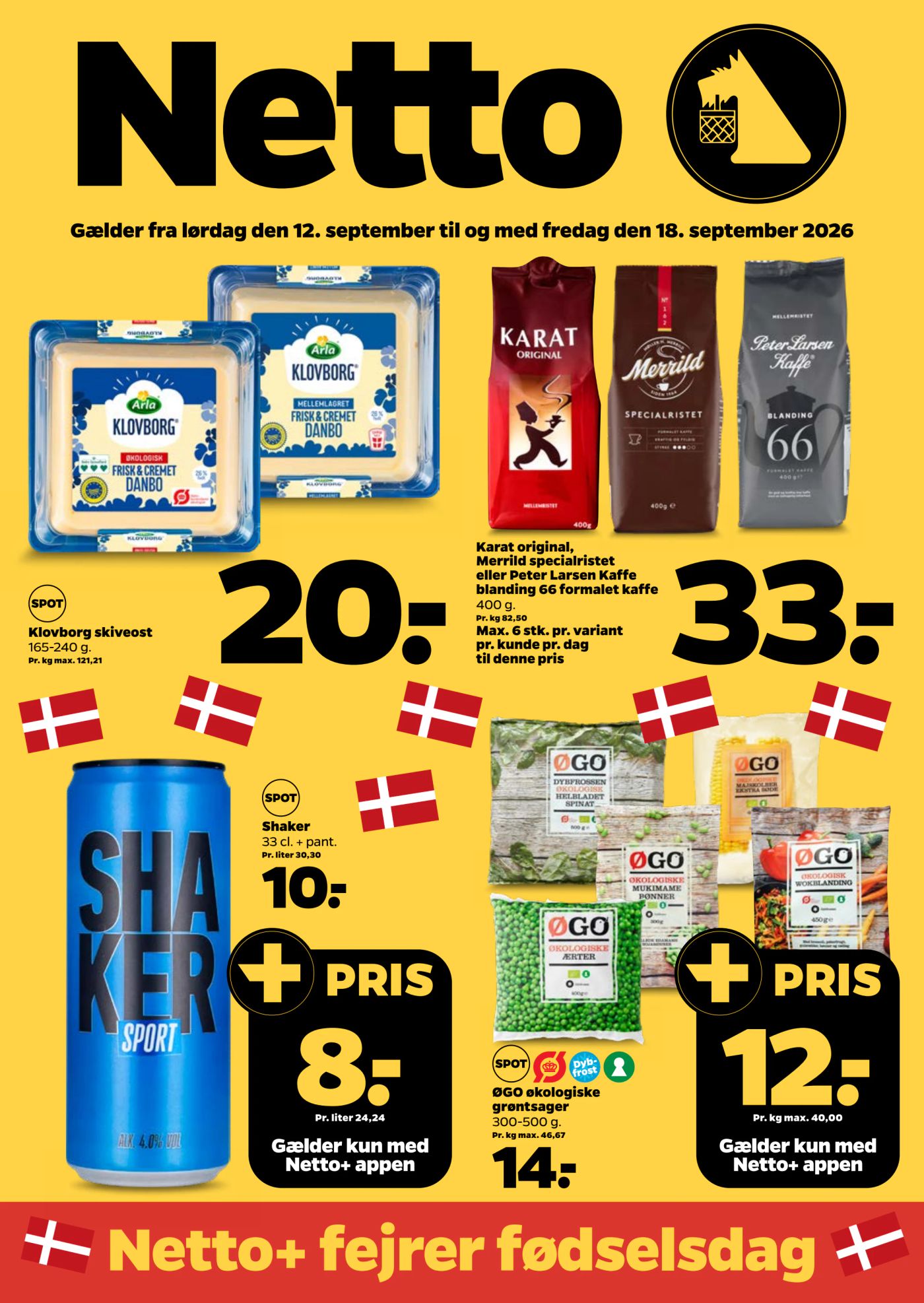 Netto tilbudsavis for næste uge fra lørdag, 12.09.2026 til fredag, 18.09.2026