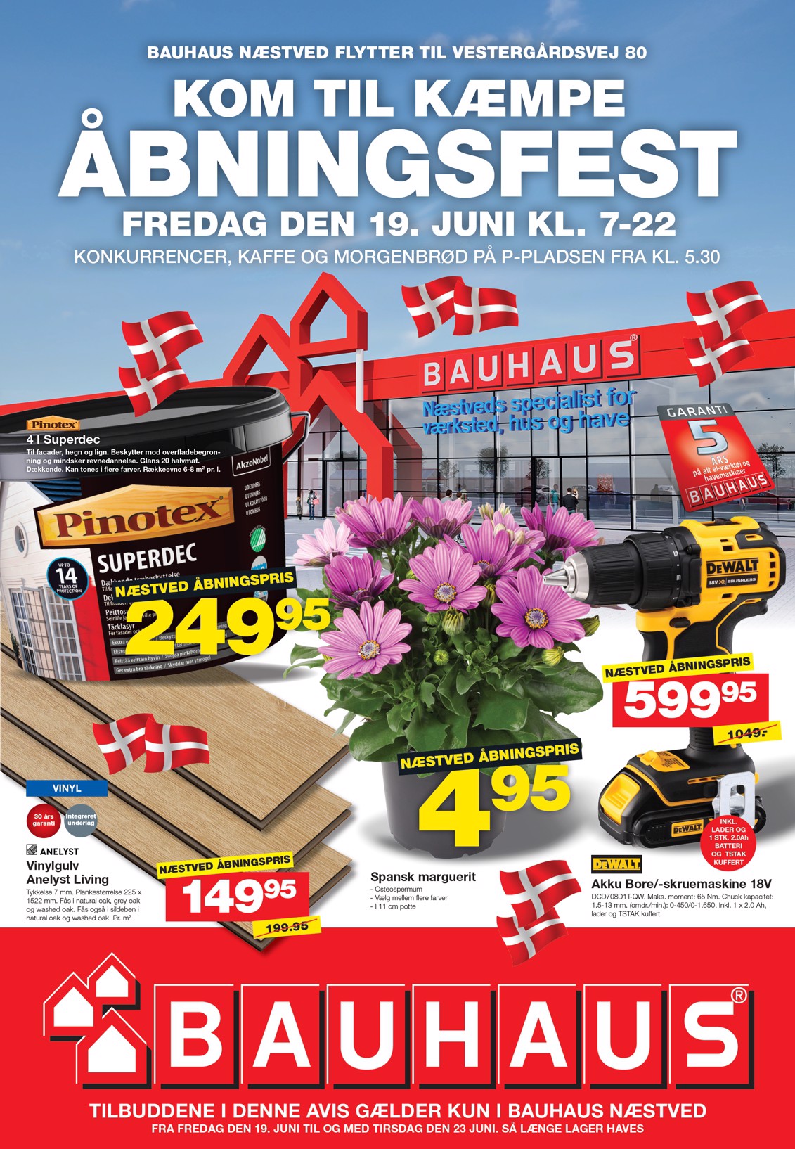 Aktuel BAUHAUS tilbudsavis fra fredag, 19.06.2026 til tirsdag, 23.06.2026