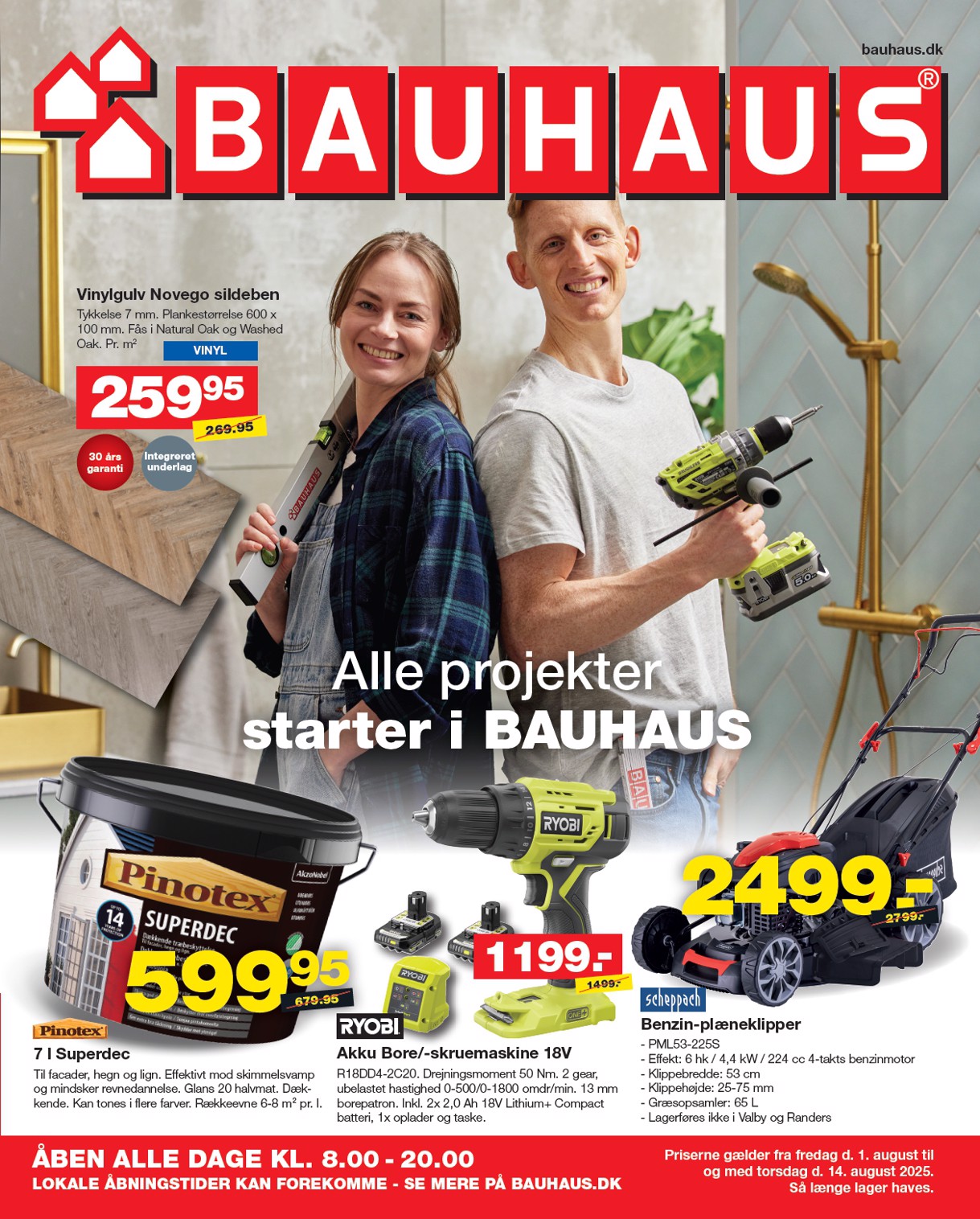 BAUHAUS tilbudsavis gyldig fra 01.08. til 14.08.