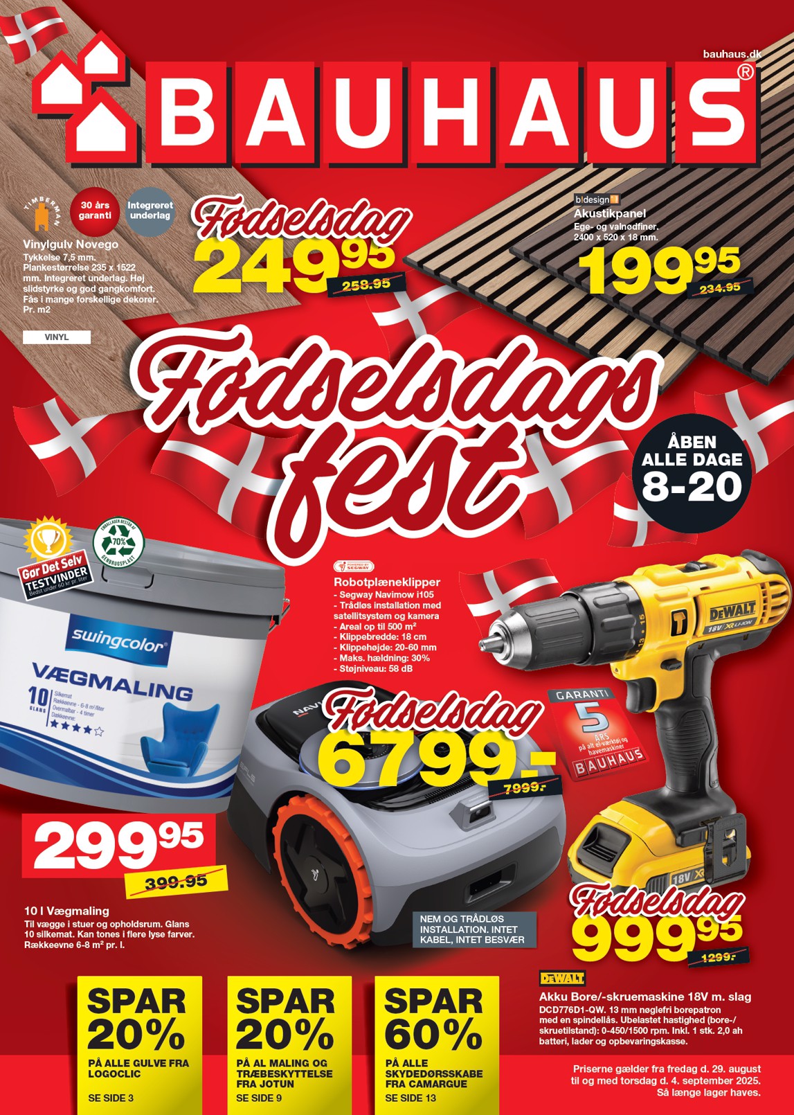 BAUHAUS tilbudsavis gyldig fra 29.08. til 04.09.