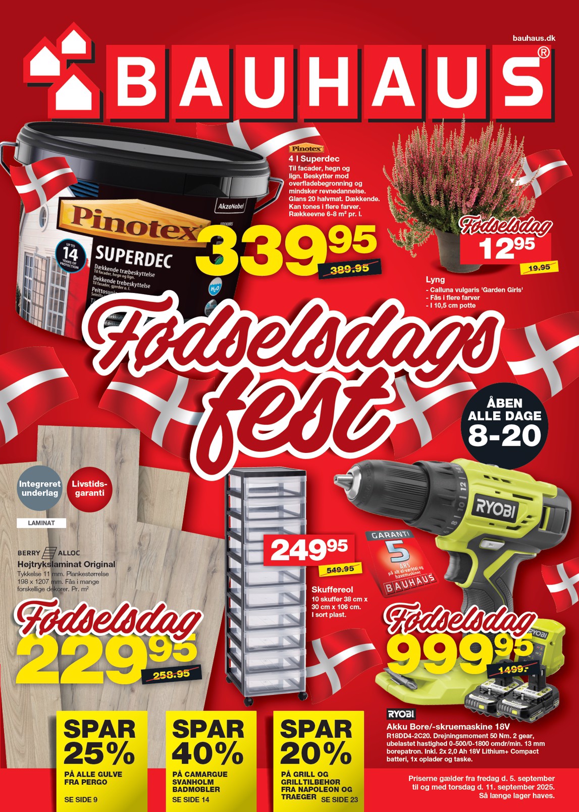 BAUHAUS tilbudsavis gyldig fra 05.09. til 11.09.