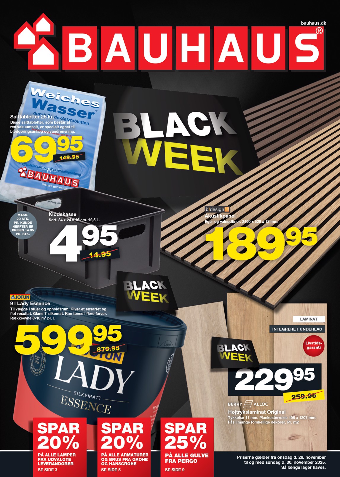 BAUHAUS - Black Week tilbudsavis gyldig fra 26.11. til 30.11.