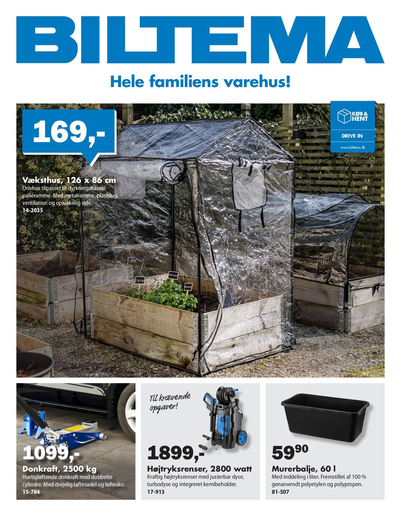 Biltema - Forårets projekter til stærke priser tilbudsavis gyldig fra 03.03.2026 til 16.03.2026