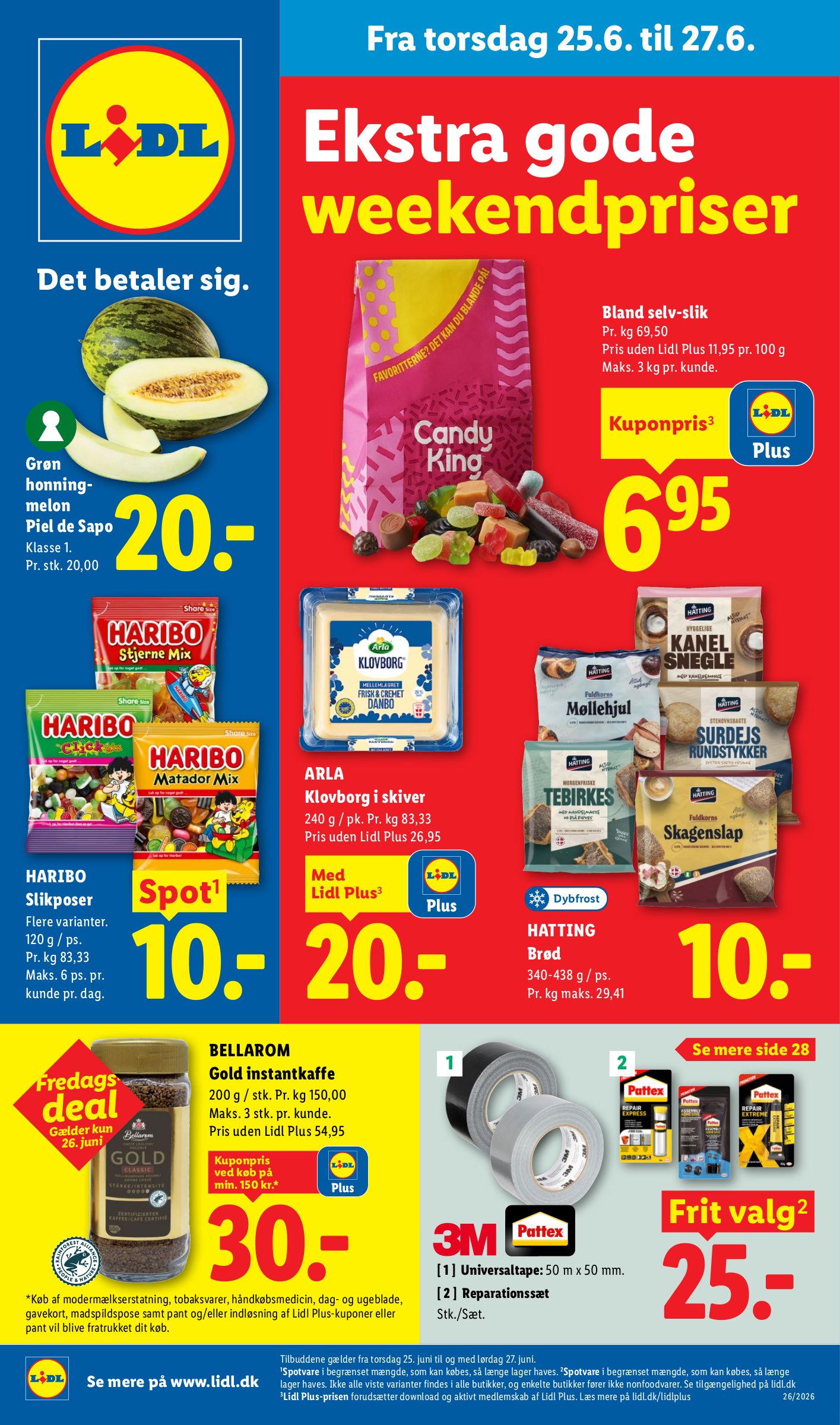 Aktuel Lidl - Weekendtilbud tilbudsavis fra torsdag, 25.06.2026 til lørdag, 27.06.2026