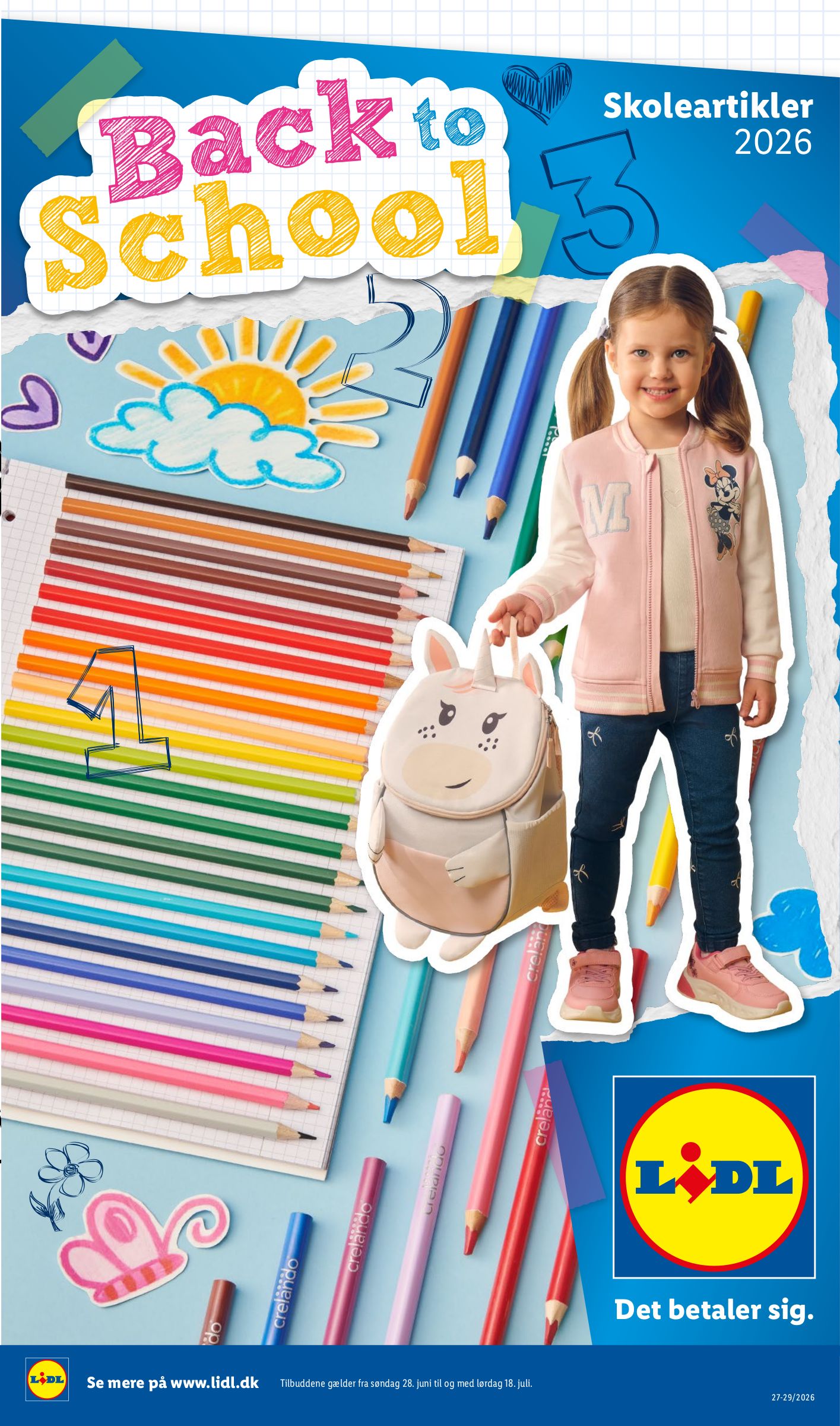 Aktuel Lidl - Back to School tilbudsavis fra søndag, 28.06.2026 til lørdag, 18.07.2026