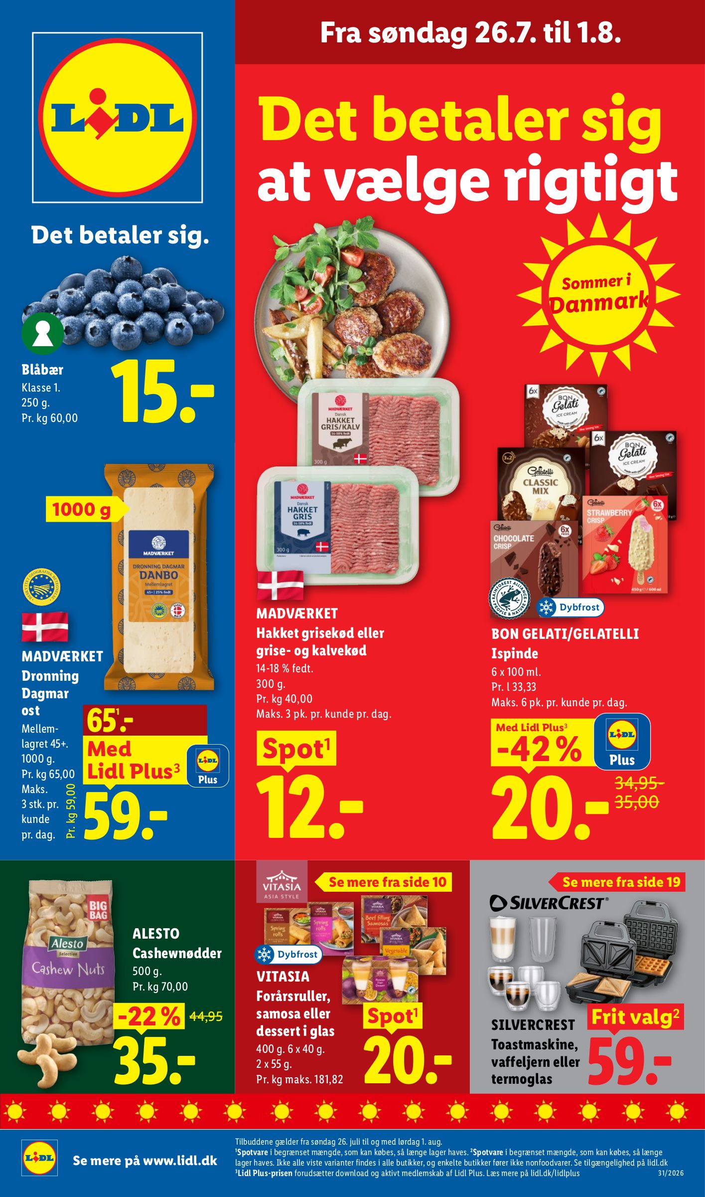 Lidl tilbudsavis for næste uge fra søndag, 26.07.2026 til lørdag, 01.08.2026