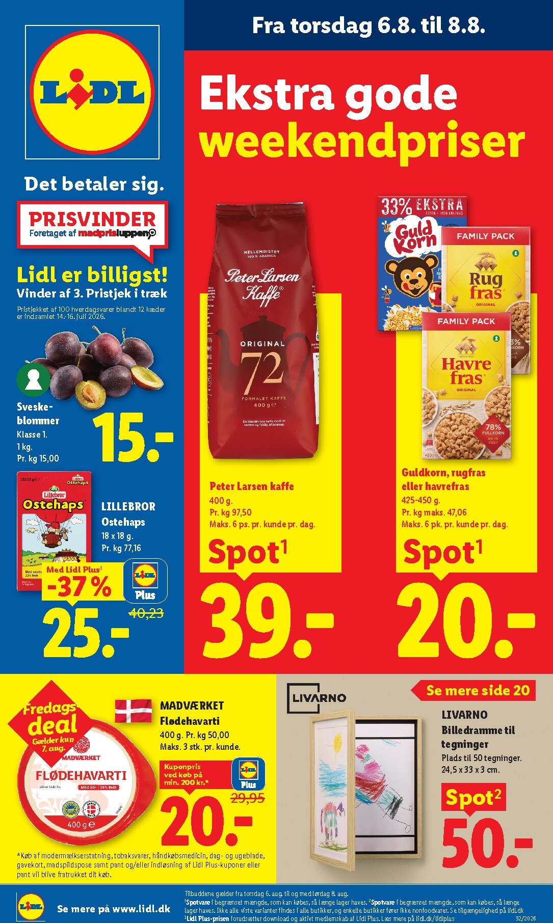 Aktuel Lidl - Weekendpriser tilbudsavis fra torsdag, 06.08.2026 til lørdag, 08.08.2026