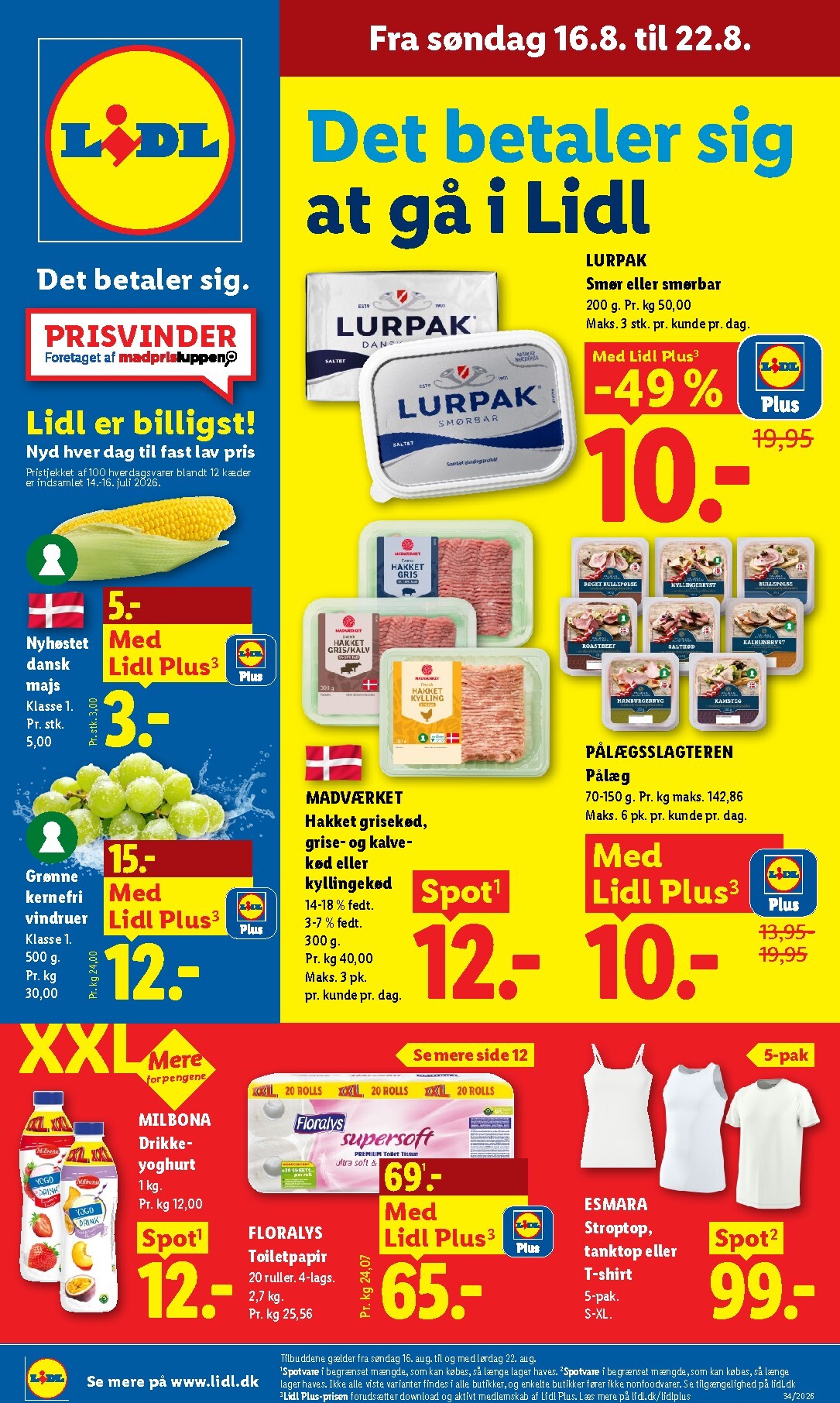 Lidl tilbudsavis for næste uge fra søndag, 16.08.2026 til lørdag, 22.08.2026