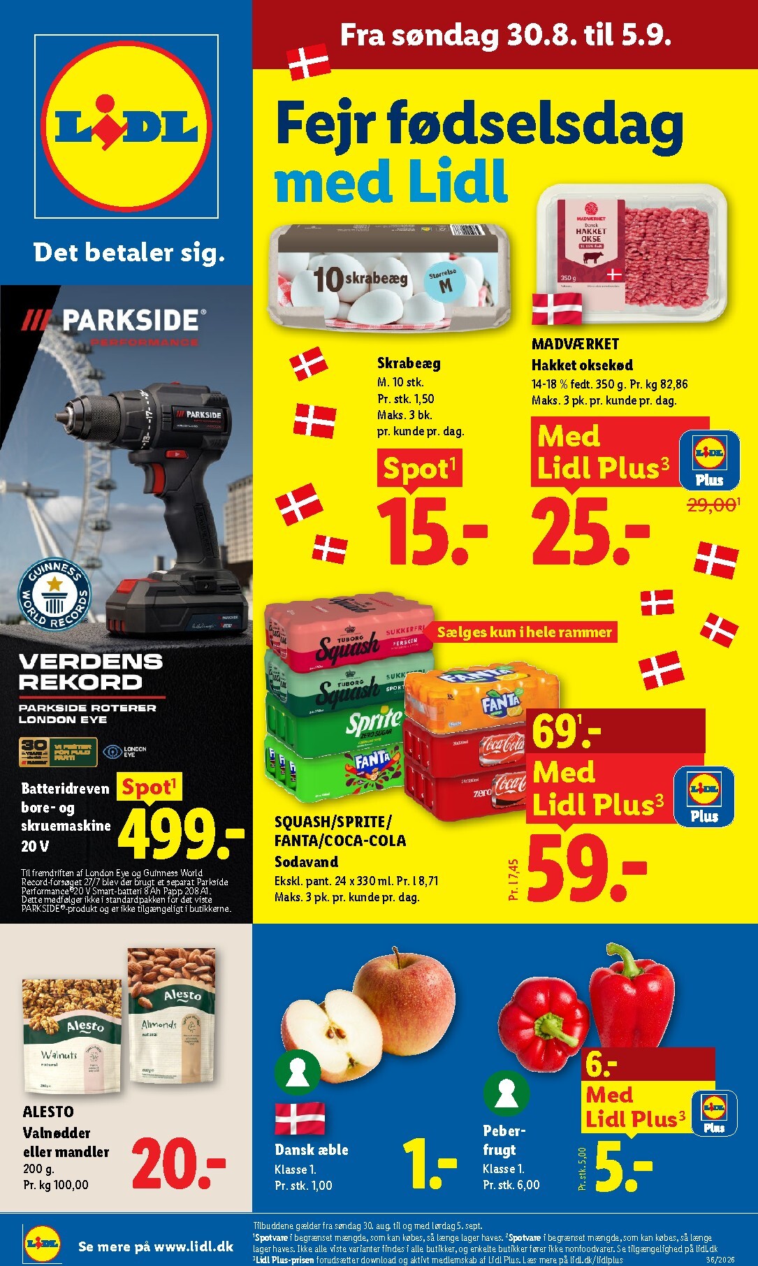 Lidl tilbudsavis for næste uge fra søndag, 30.08.2026 til lørdag, 05.09.2026