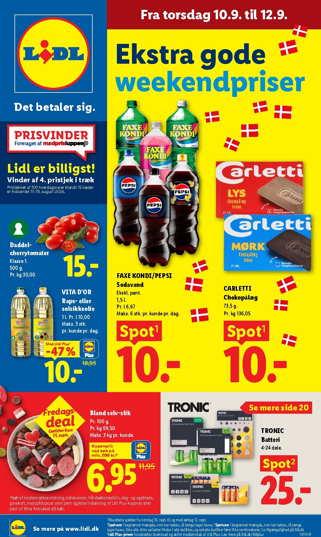 Ny Lidl - Weekendtilbud tilbudsavis fra torsdag, 10.09.2026 til lørdag, 12.09.2026